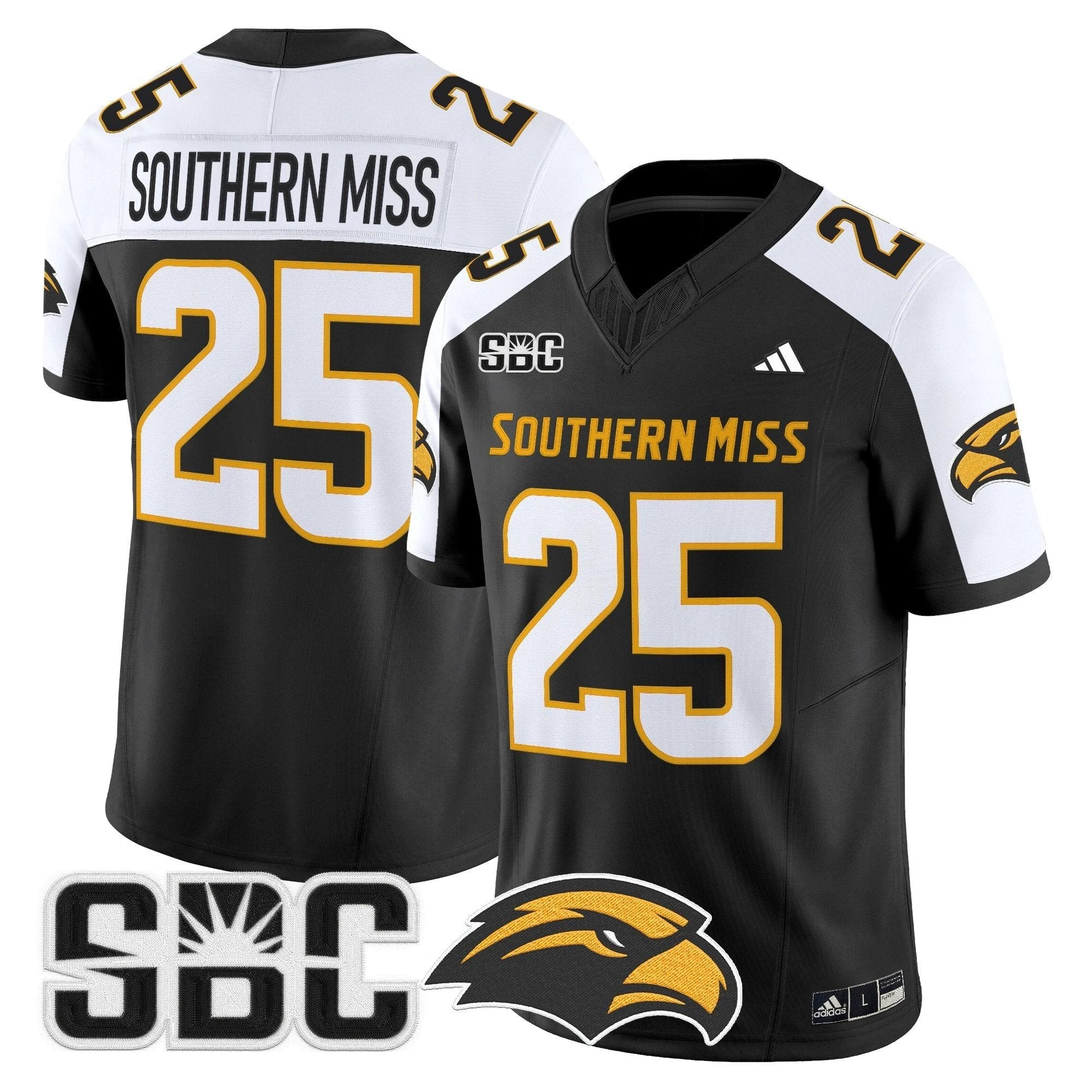 Men's Southern Miss Golden Eagles 2025 Vapor Limited Jersey - All Stitched by bustlight