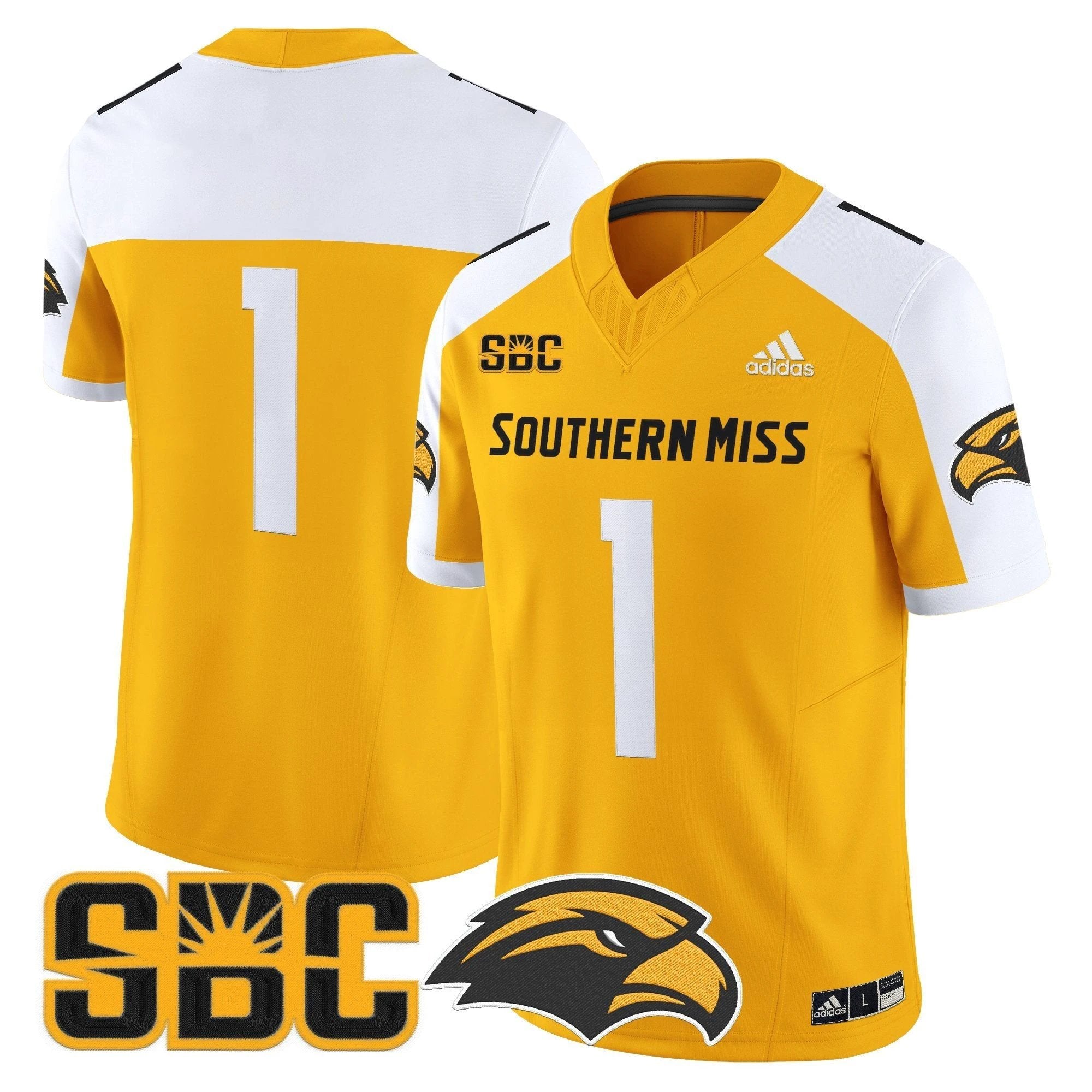 Men's Southern Miss Golden Eagles 2025 Vapor Limited Jersey - All Stitched by bustlight