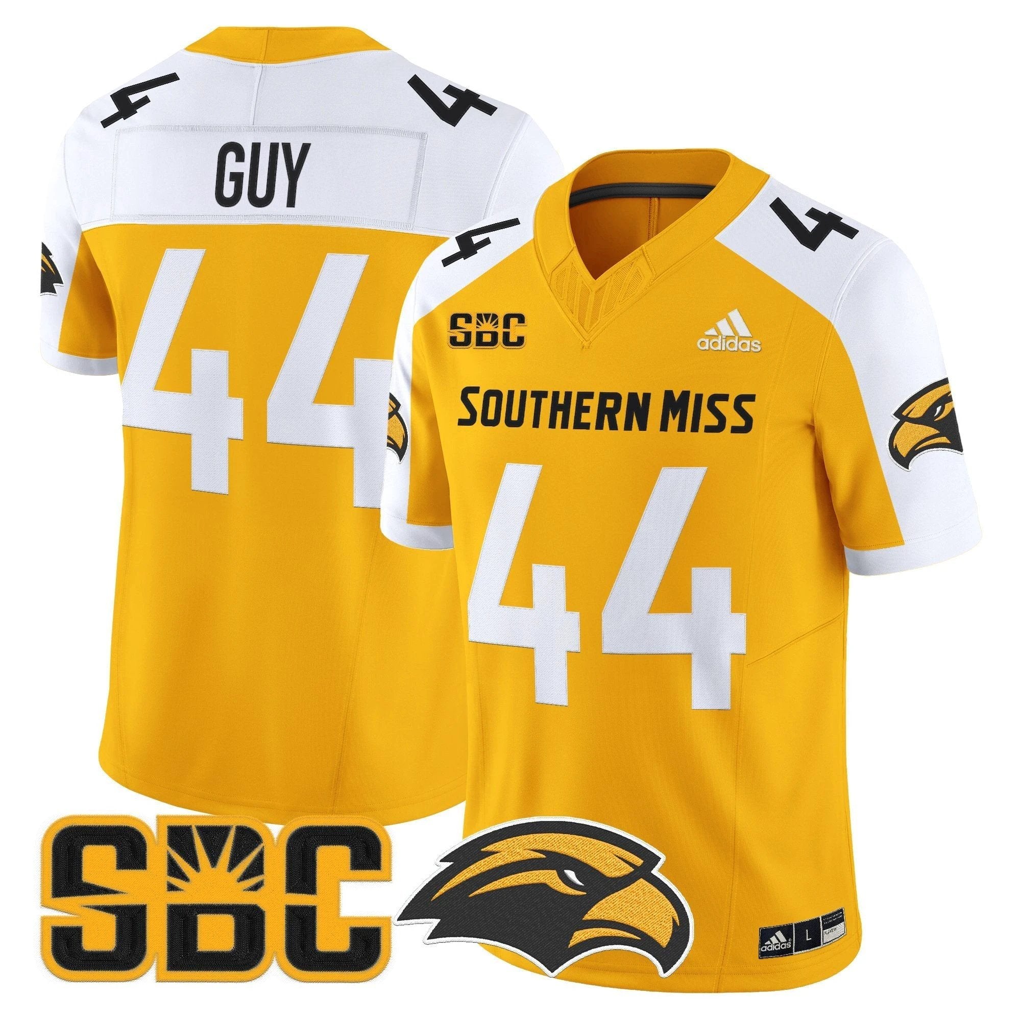 Men's Southern Miss Golden Eagles 2025 Vapor Limited Jersey - All Stitched by bustlight