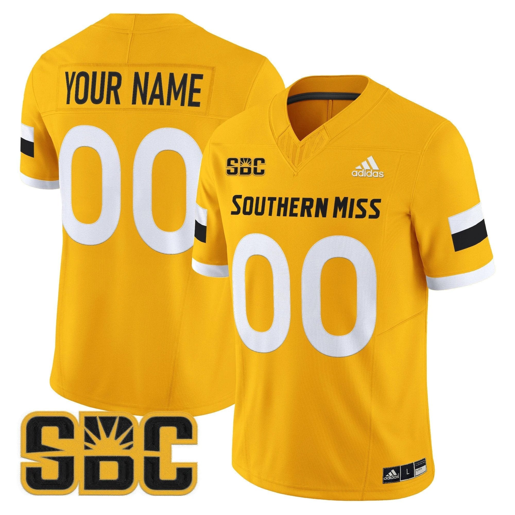 Southern Miss Golden Eagles 2025 Vapor Limited Custom Jersey - All Stitched by bustlight
