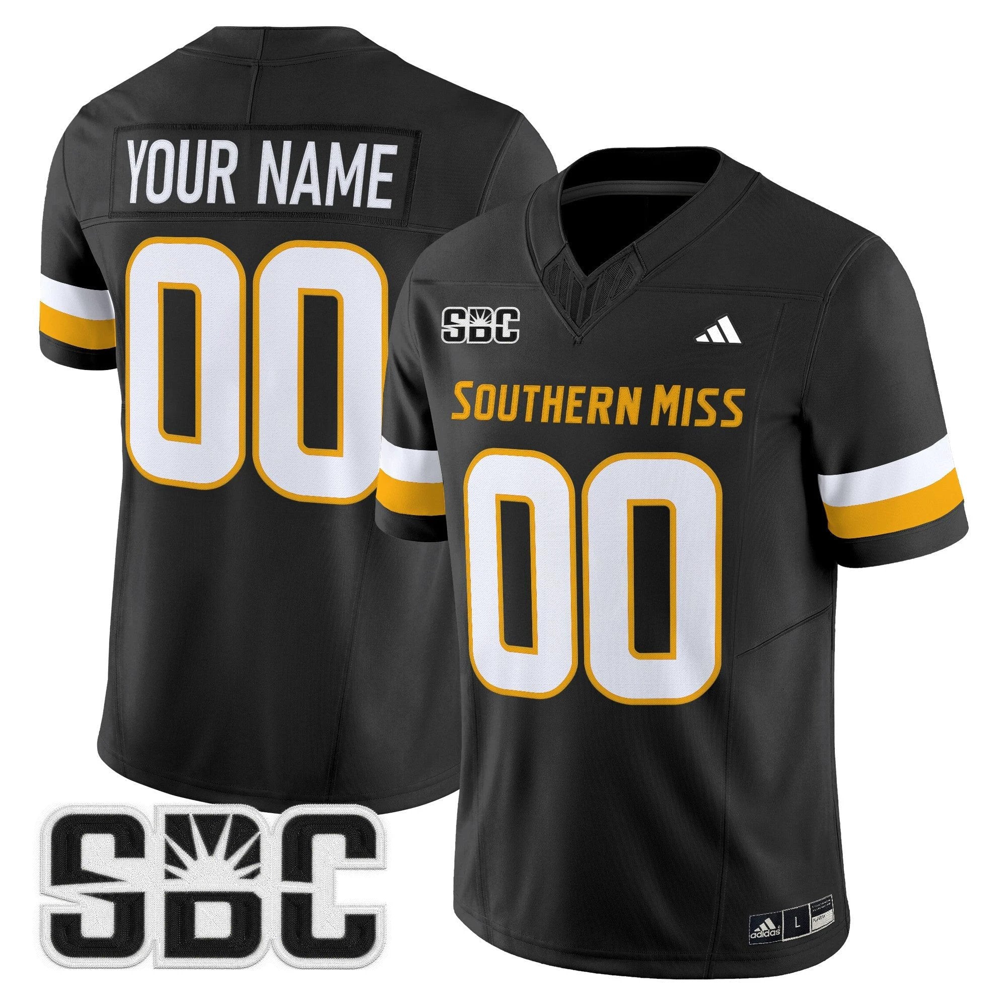 Southern Miss Golden Eagles 2025 Vapor Limited Custom Jersey - All Stitched by bustlight