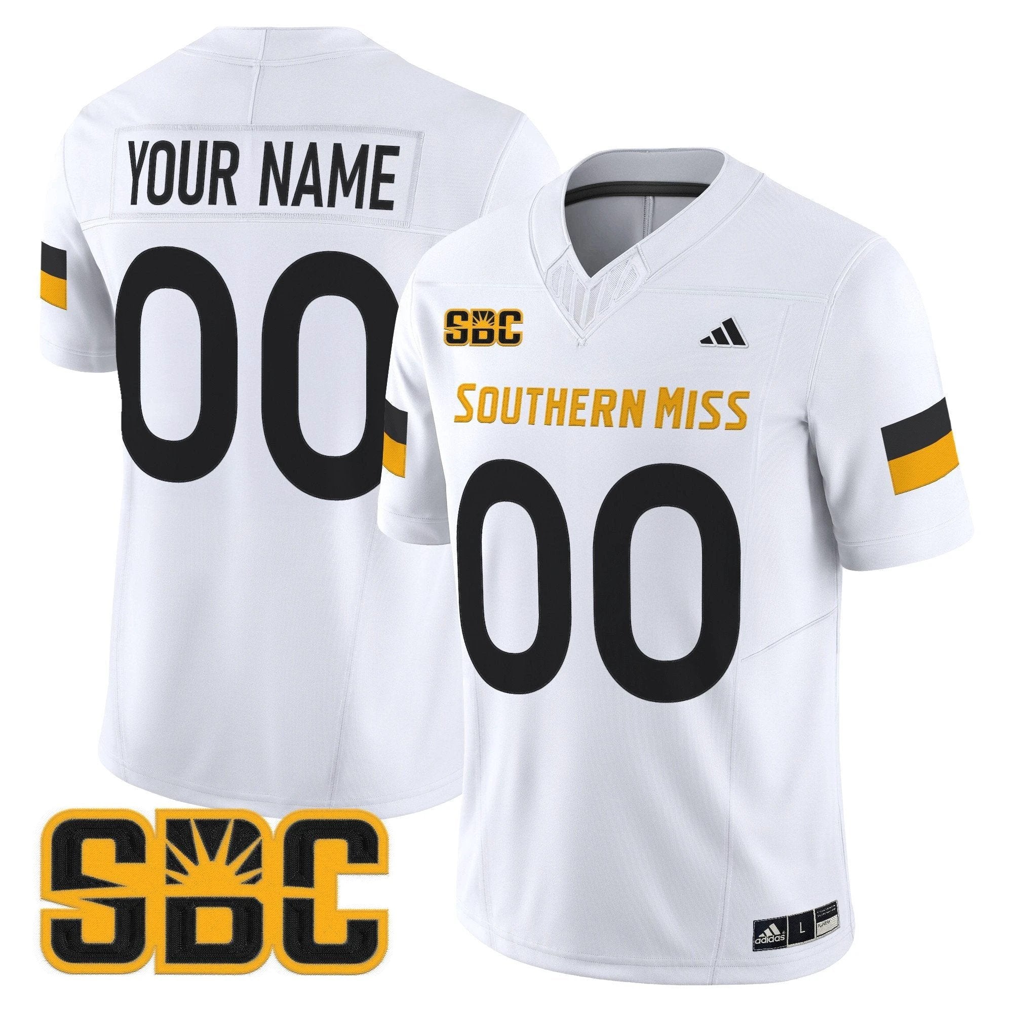 Southern Miss Golden Eagles 2025 Vapor Limited Custom Jersey - All Stitched by bustlight