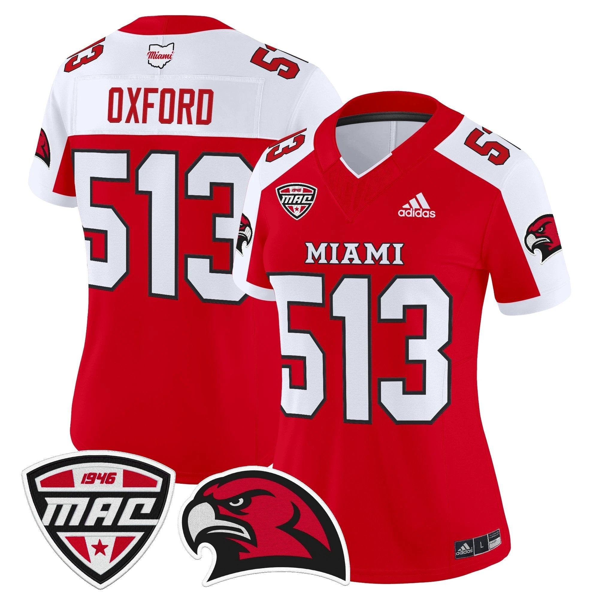 Women's Miami (OH) RedHawks 2025 Vapor Limited Jersey - All Stitched by bustlight