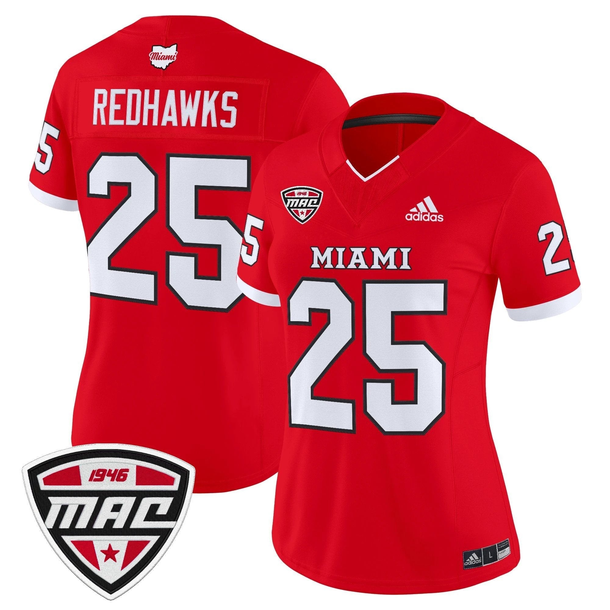 Women's Miami (OH) RedHawks 2025 Vapor Limited Jersey - All Stitched by bustlight