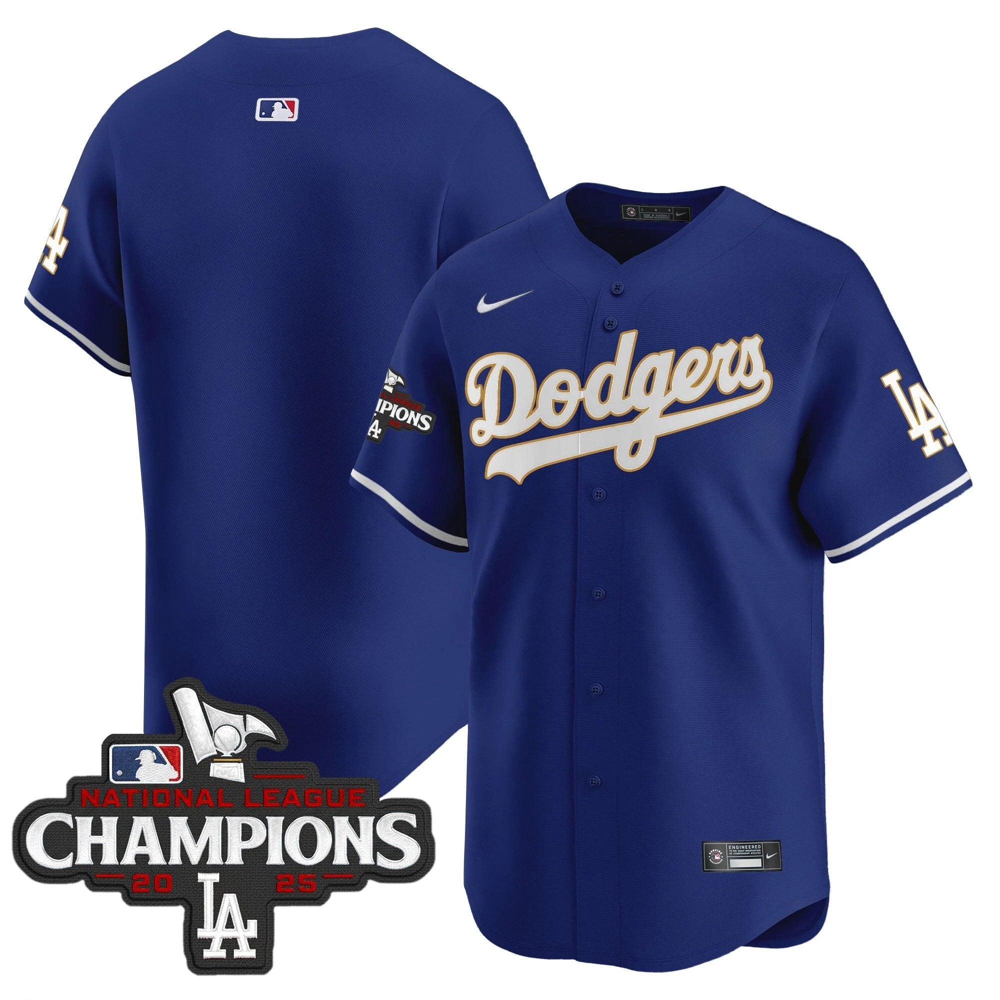 Dodgers 2025 National League Champions Vapor Premier Limited Jersey - All Stitched by Los Angeles Dodgers