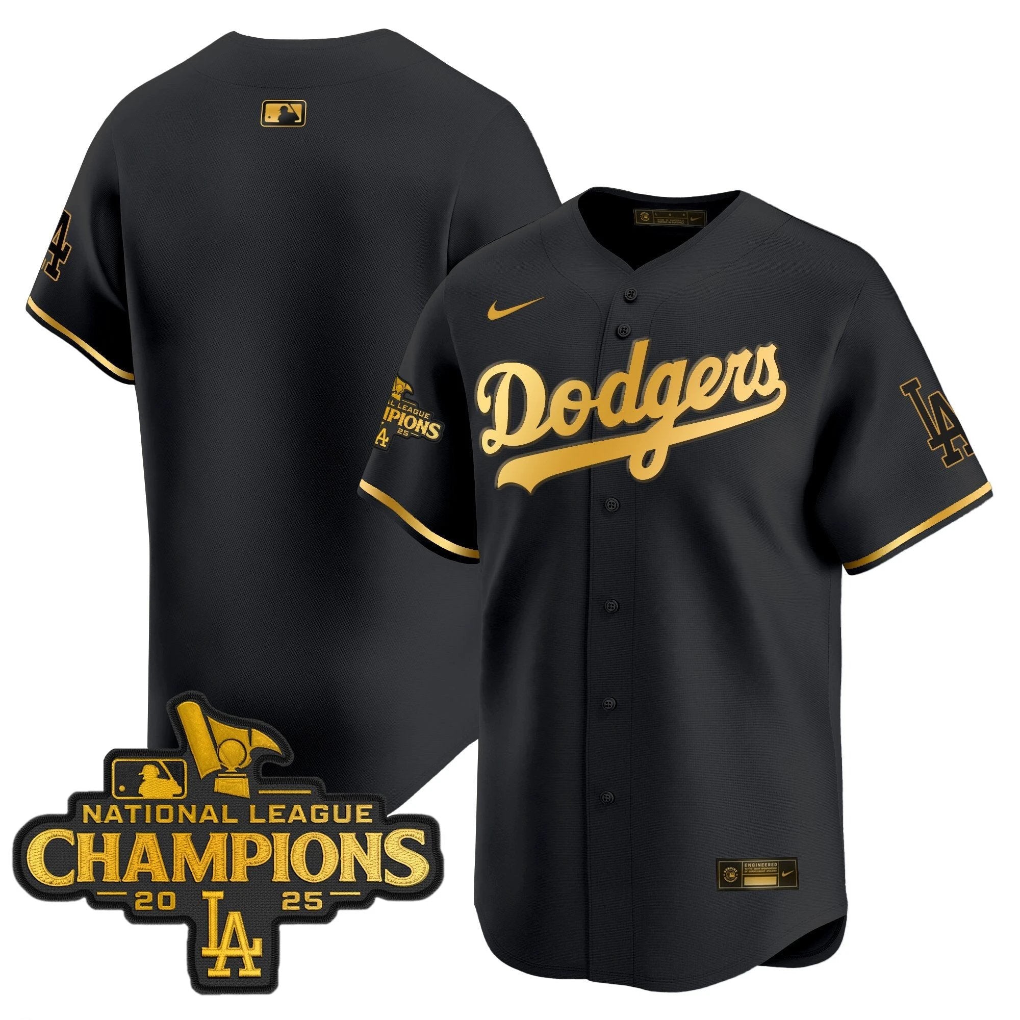 Dodgers 2025 National League Champions Vapor Premier Limited Jersey - All Stitched by Los Angeles Dodgers