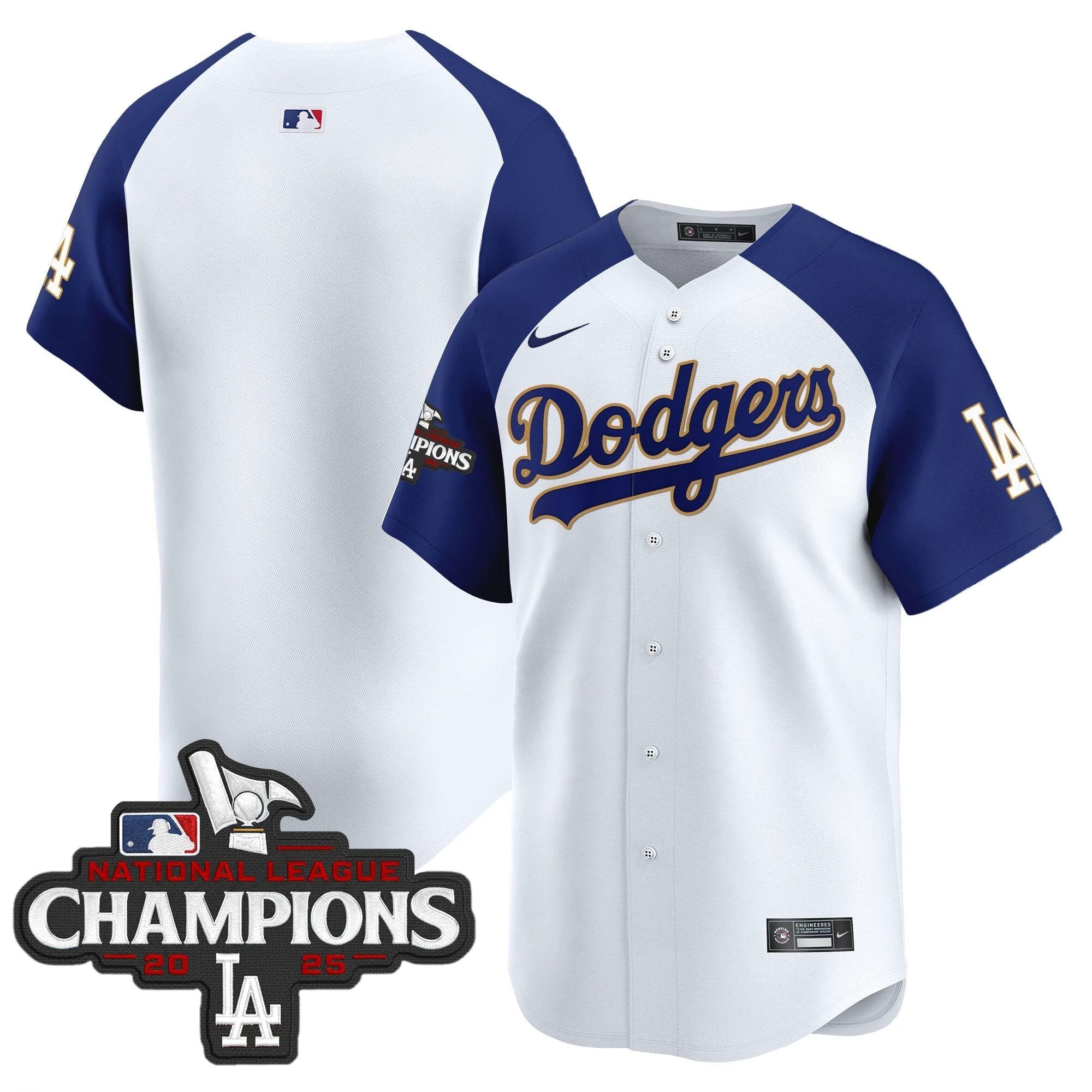 Dodgers 2025 National League Champions Vapor Premier Limited Jersey - All Stitched by Los Angeles Dodgers