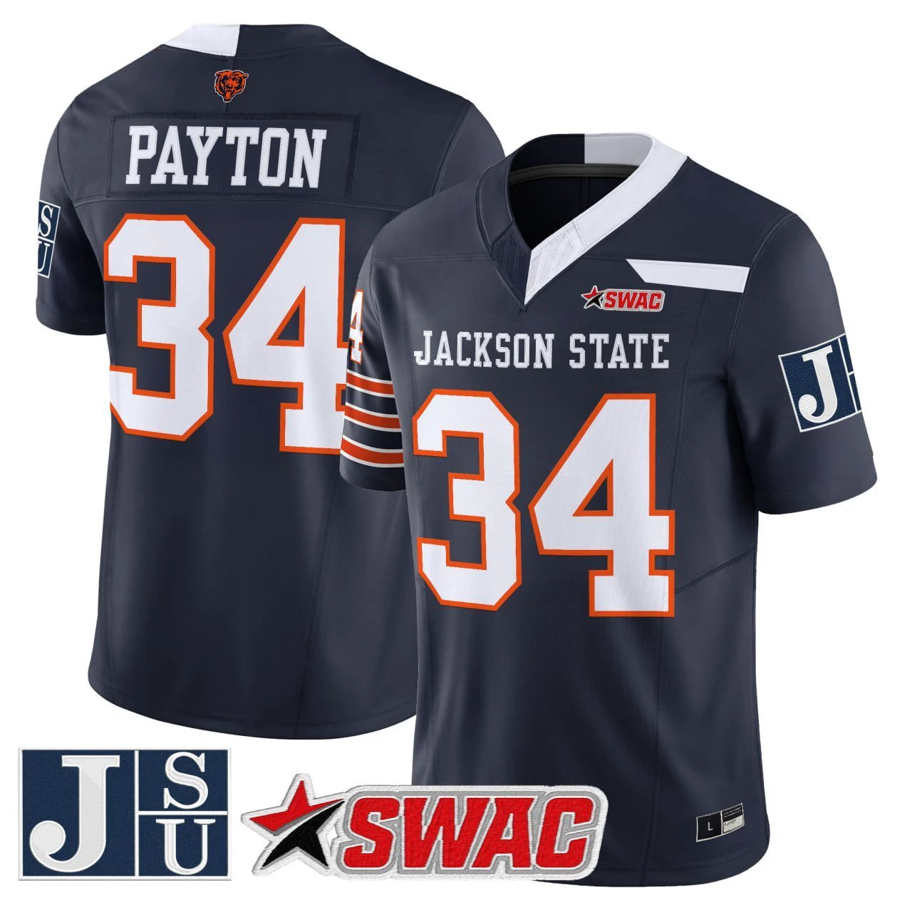Walter Payton Split Vapor Limited Jersey - All Stitched by bustlight