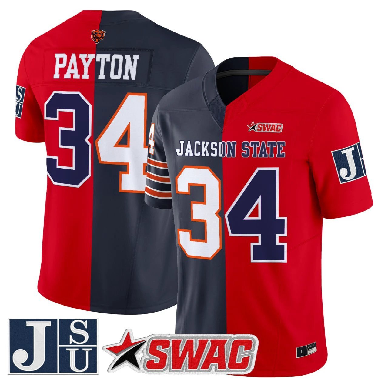 Walter Payton Split Vapor Limited Jersey - All Stitched by bustlight
