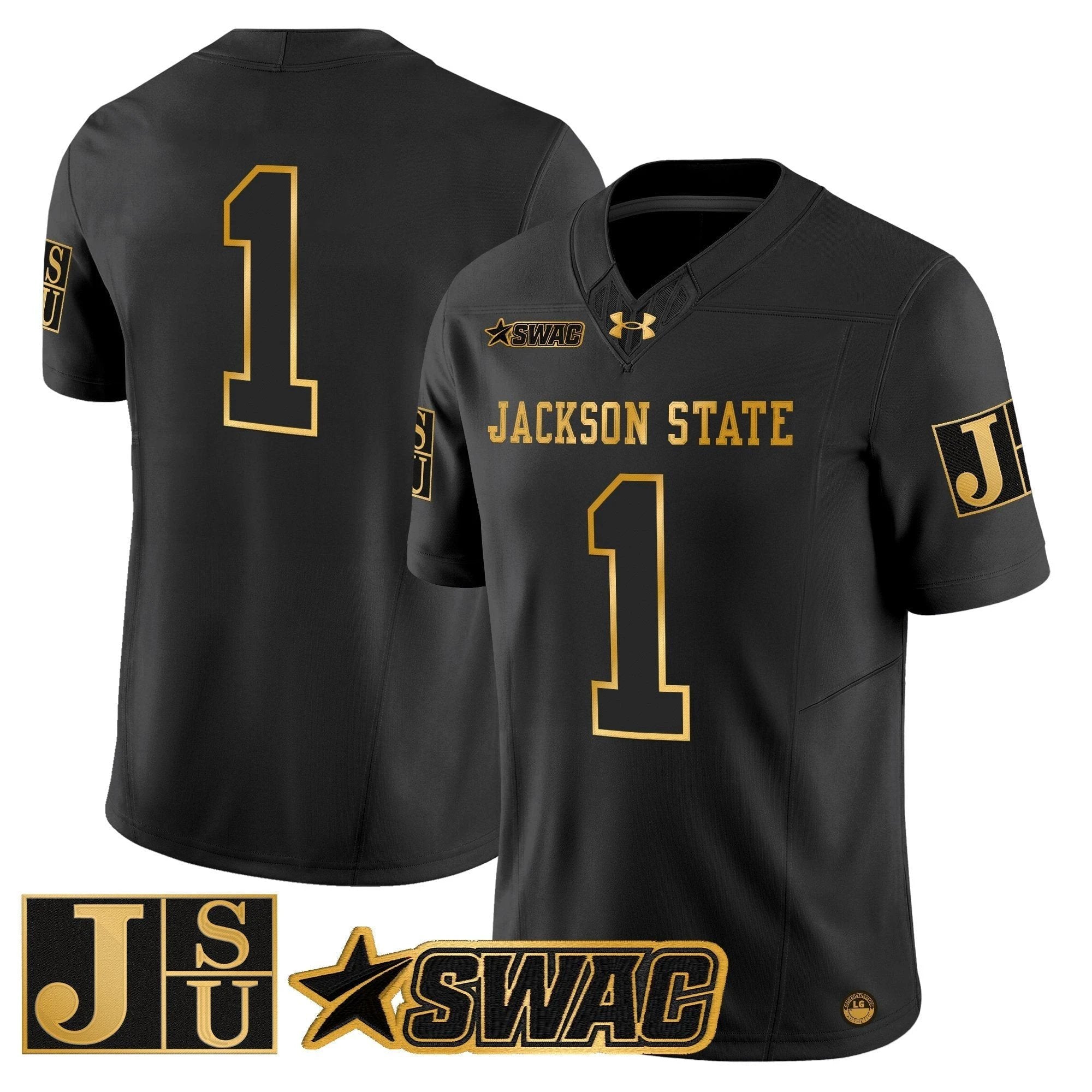 Jackson State Tigers 2025 Gold Vapor Limited Jersey - All Stitched by Jackson State Tigers
