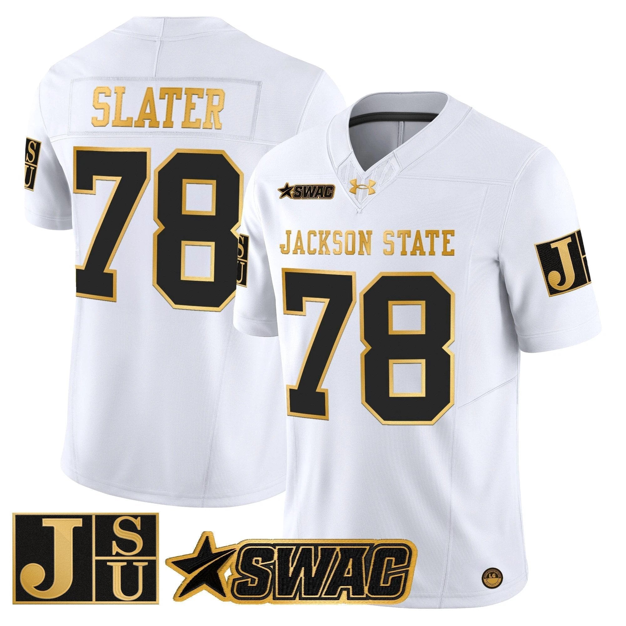 Jackson State Tigers 2025 Gold Vapor Limited Jersey - All Stitched by Jackson State Tigers
