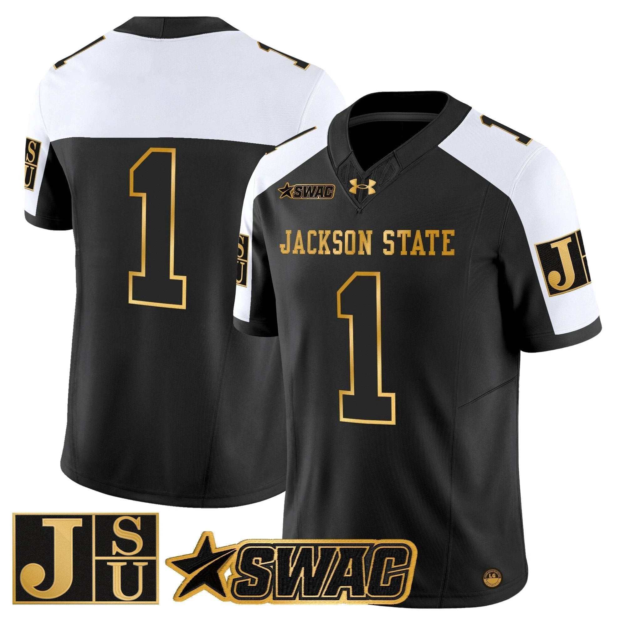 Jackson State Tigers 2025 Gold Vapor Limited Jersey - All Stitched by Jackson State Tigers