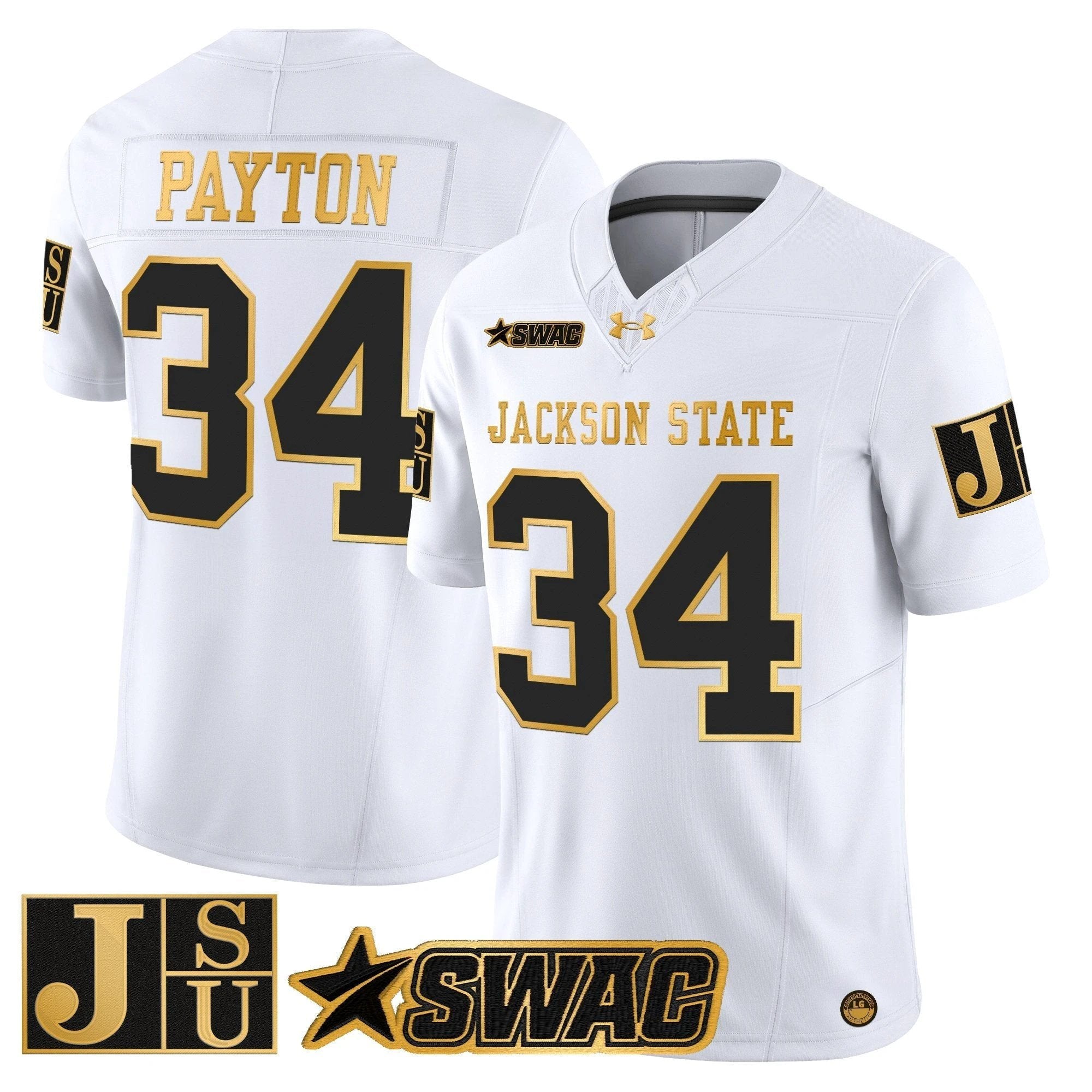 Jackson State Tigers 2025 Gold Vapor Limited Jersey - All Stitched by Jackson State Tigers