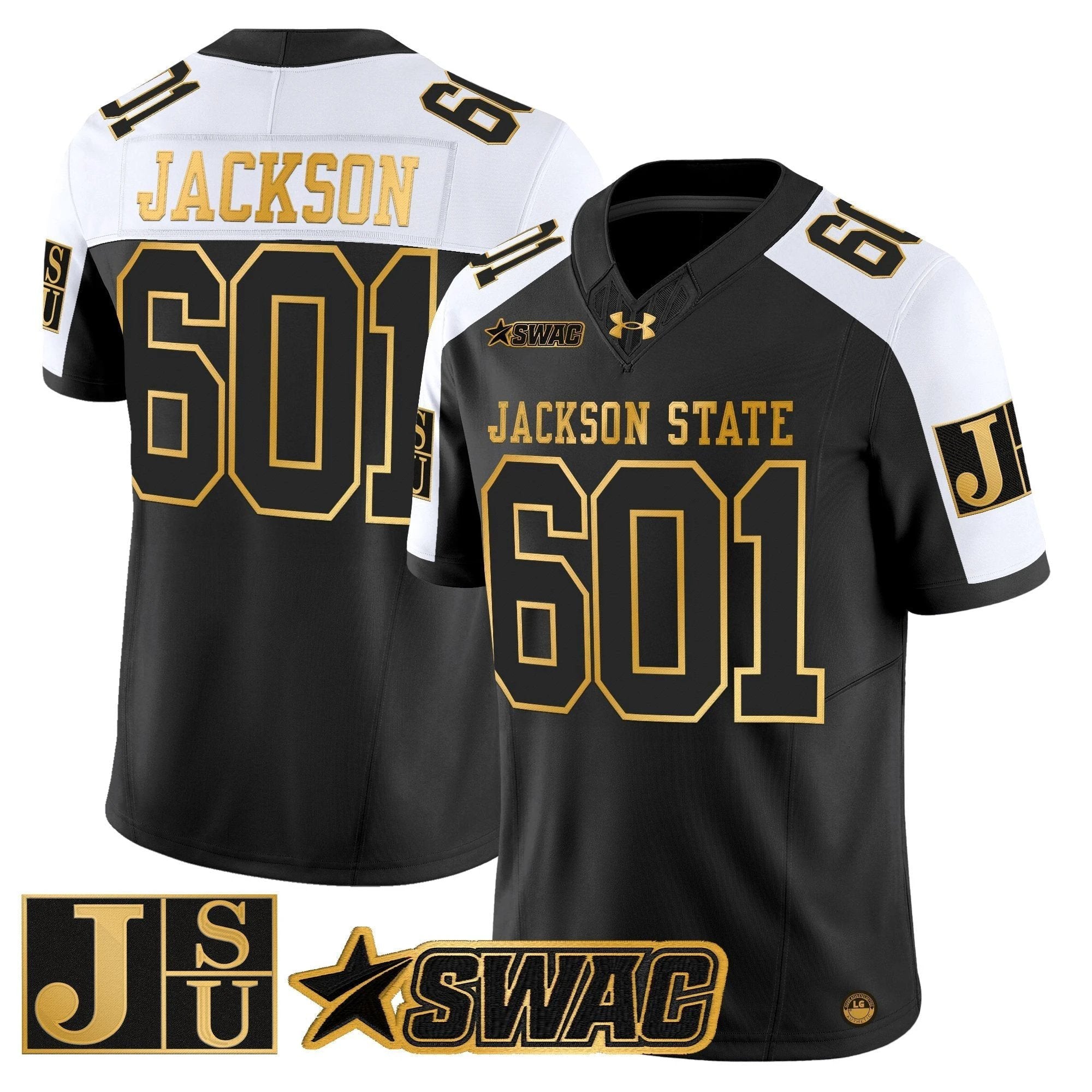 Jackson State Tigers 2025 Gold Vapor Limited Jersey - All Stitched by Jackson State Tigers
