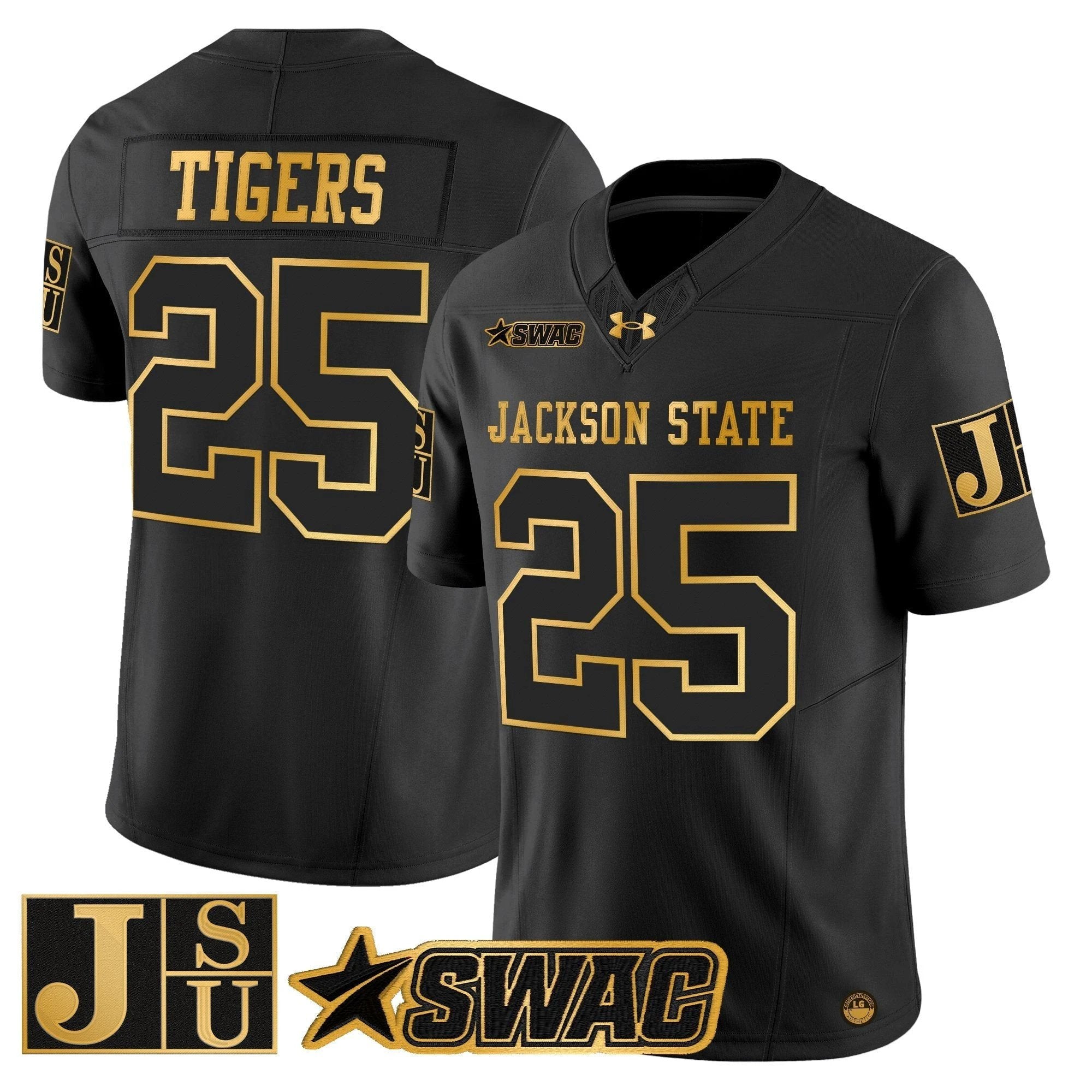 Jackson State Tigers 2025 Gold Vapor Limited Jersey - All Stitched by Jackson State Tigers
