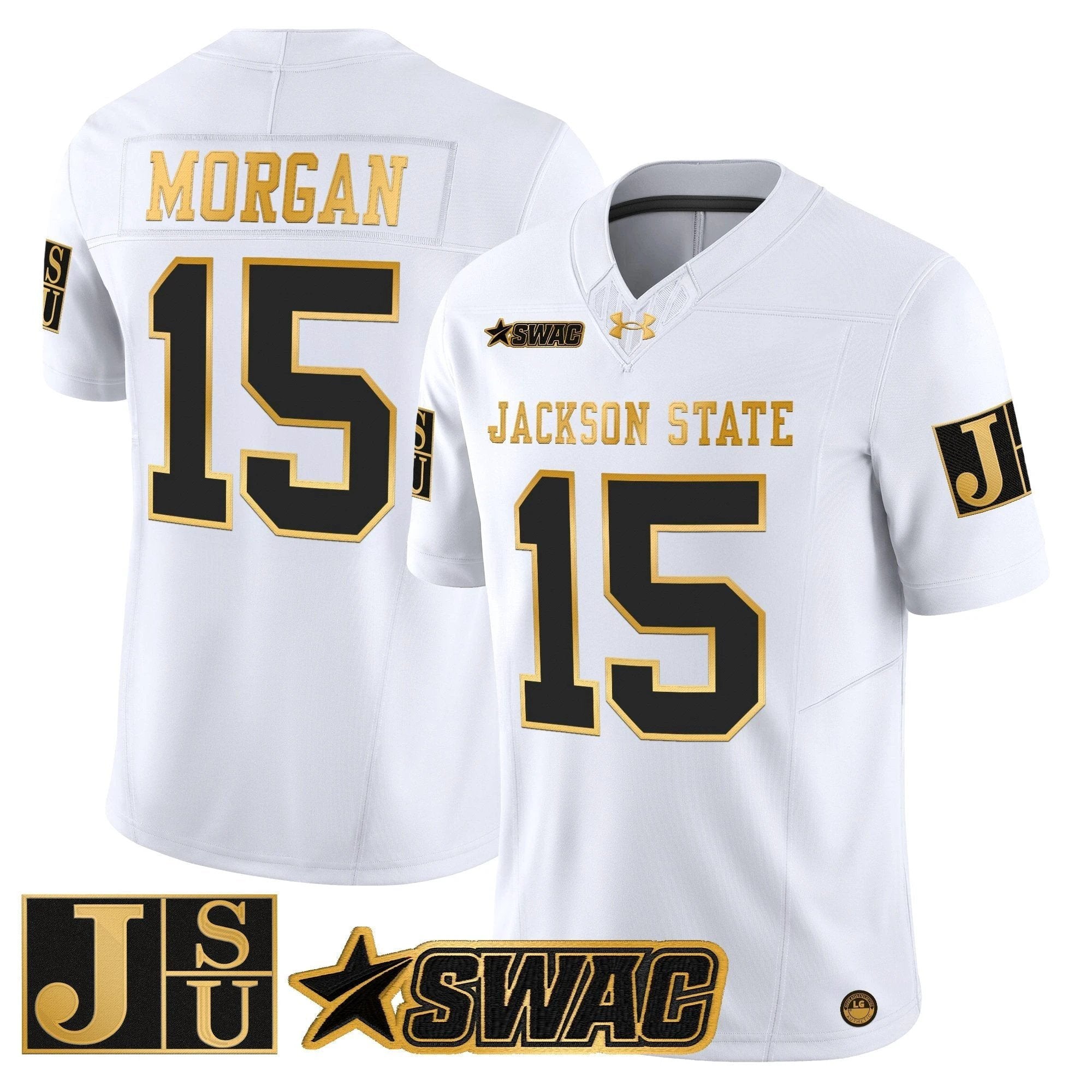 Jackson State Tigers 2025 Gold Vapor Limited Jersey - All Stitched by Jackson State Tigers