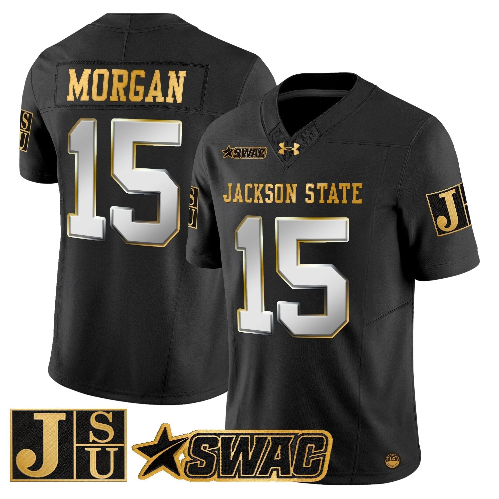 Jackson State Tigers 2025 Gold Vapor Limited Jersey - All Stitched by Jackson State Tigers