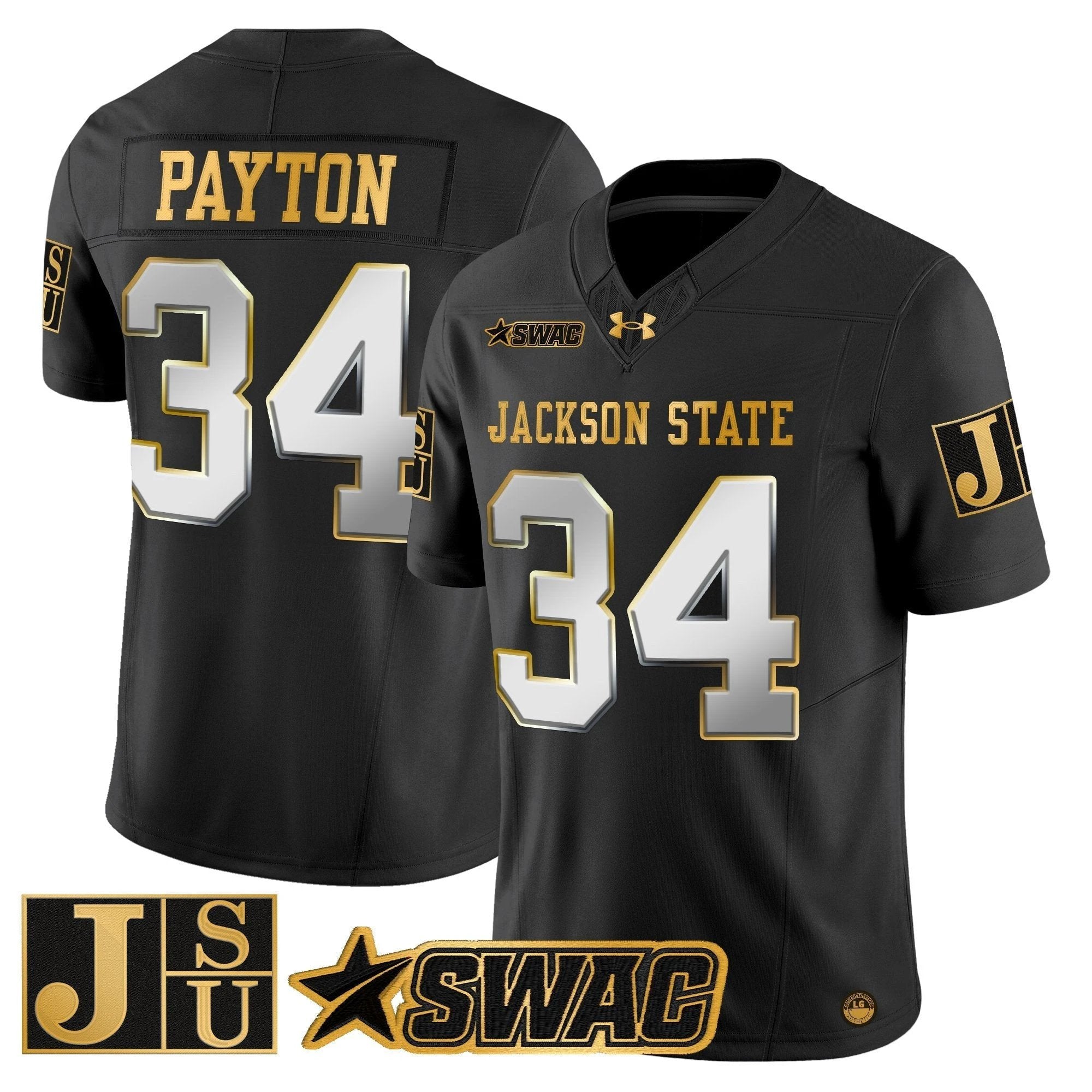 Jackson State Tigers 2025 Gold Vapor Limited Jersey - All Stitched by Jackson State Tigers