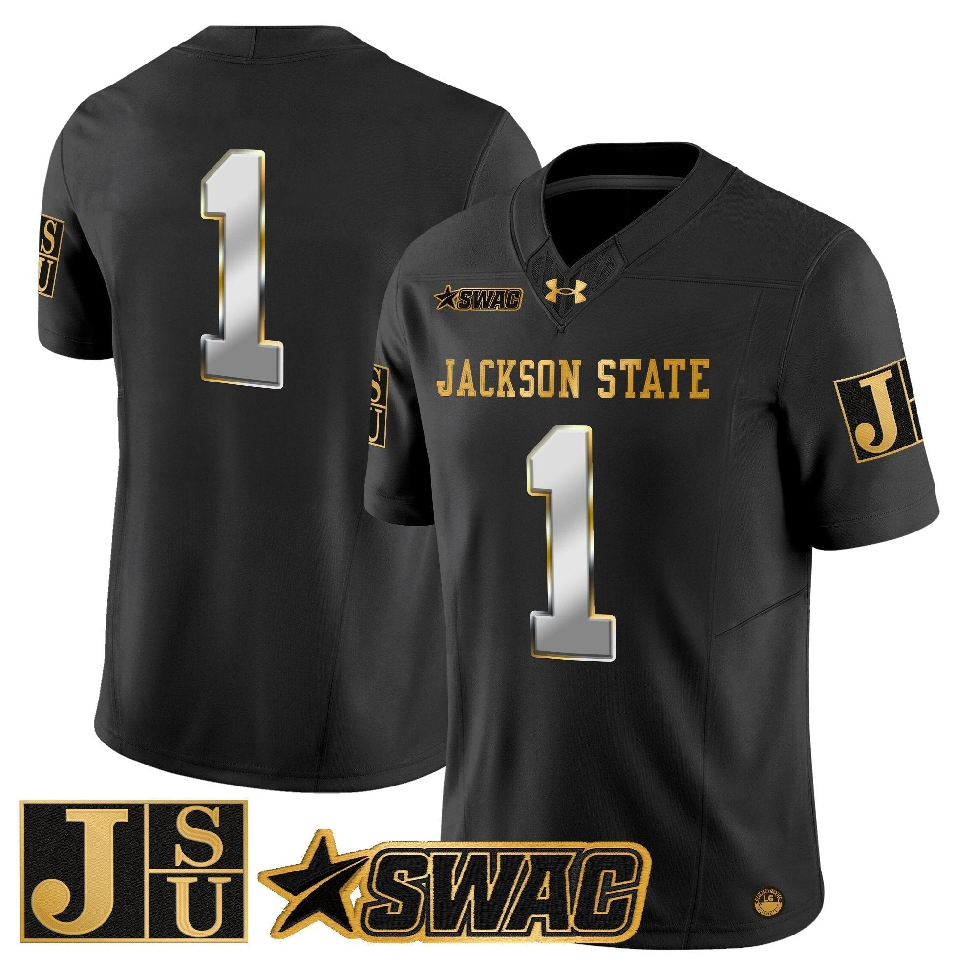 Jackson State Tigers 2025 Gold Vapor Limited Jersey - All Stitched by Jackson State Tigers