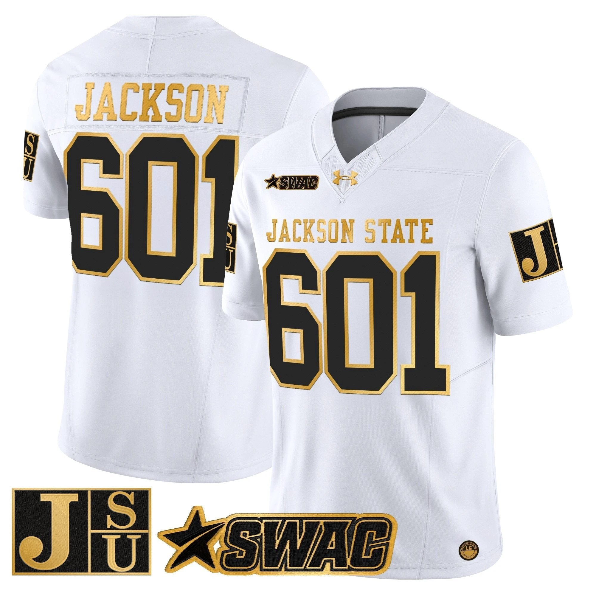 Jackson State Tigers 2025 Gold Vapor Limited Jersey - All Stitched by Jackson State Tigers