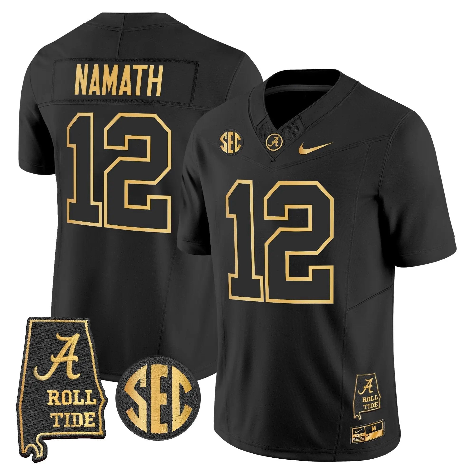 BAMA 2025 Gold Vapor Limited Jersey - Alabama Map by Alabama Crimson Tide