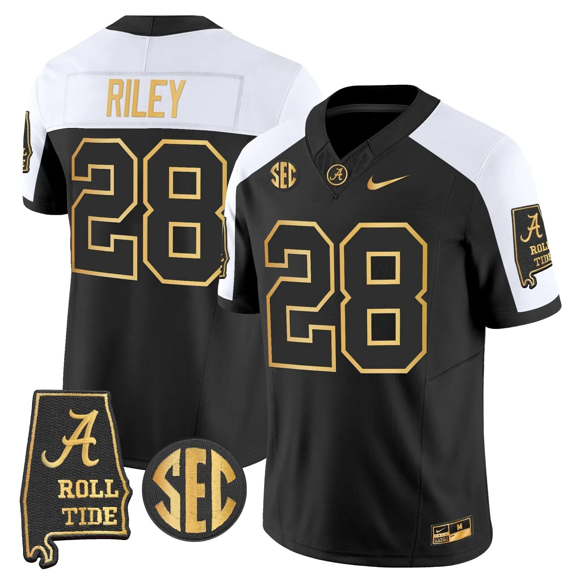 BAMA 2025 Gold Vapor Limited Jersey - Alabama Map by Alabama Crimson Tide