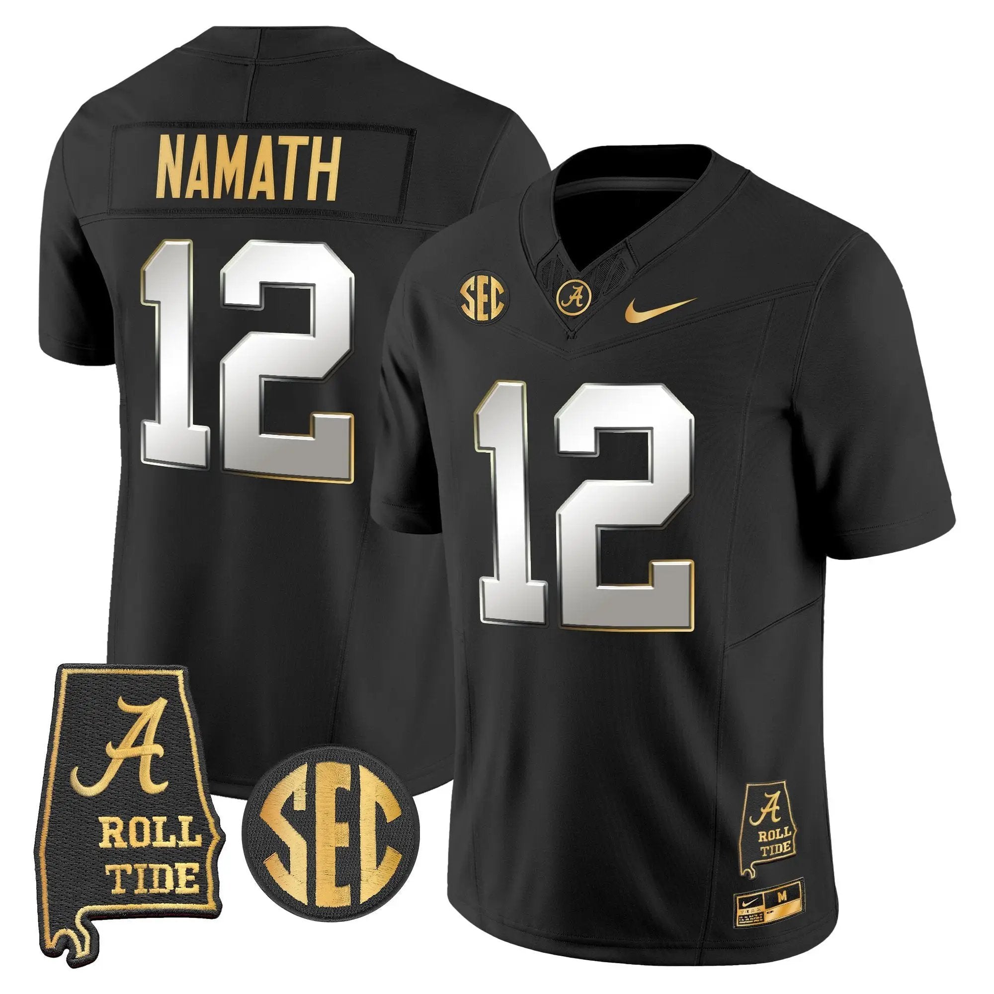 BAMA 2025 Gold Vapor Limited Jersey - Alabama Map by Alabama Crimson Tide