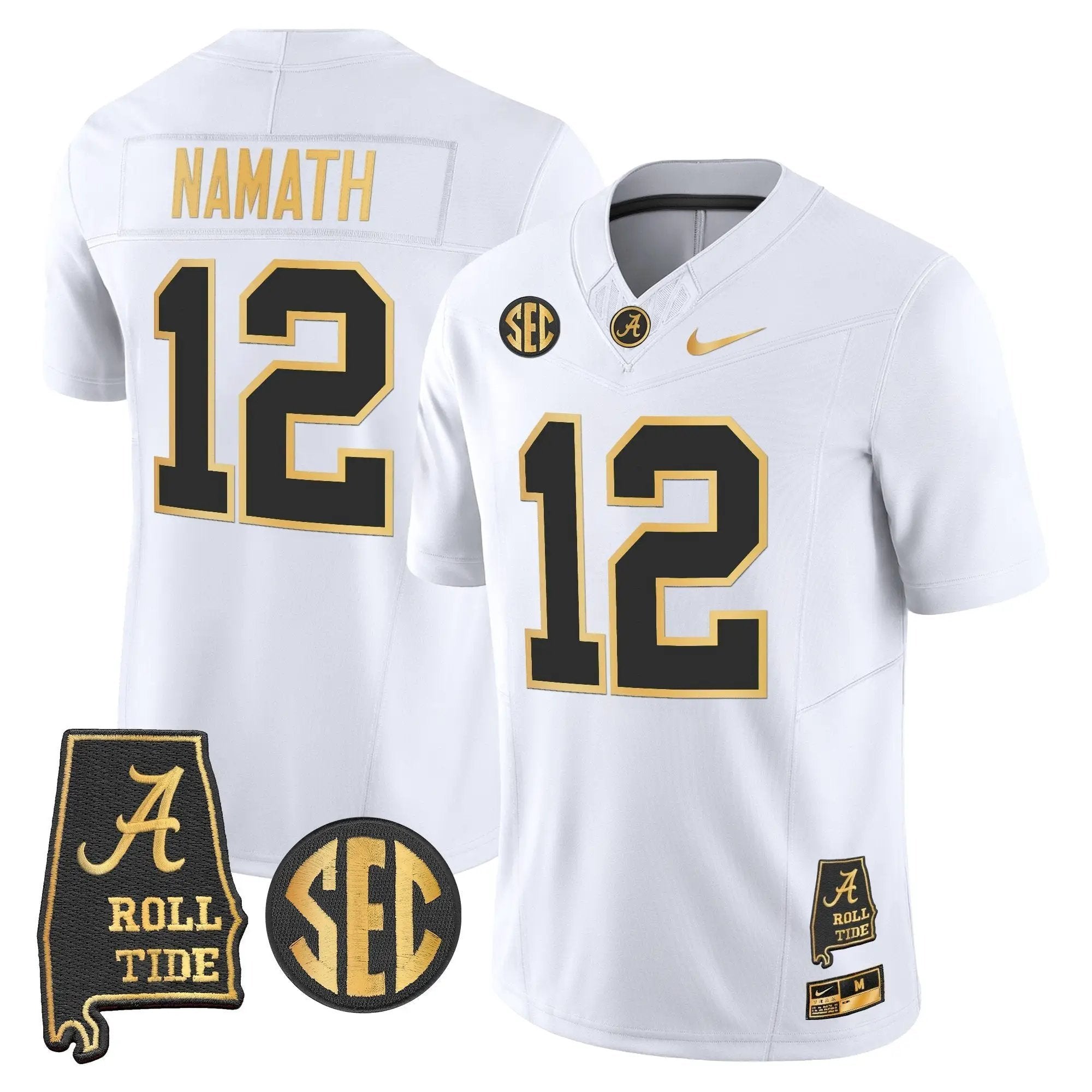 BAMA 2025 Gold Vapor Limited Jersey - Alabama Map by Alabama Crimson Tide