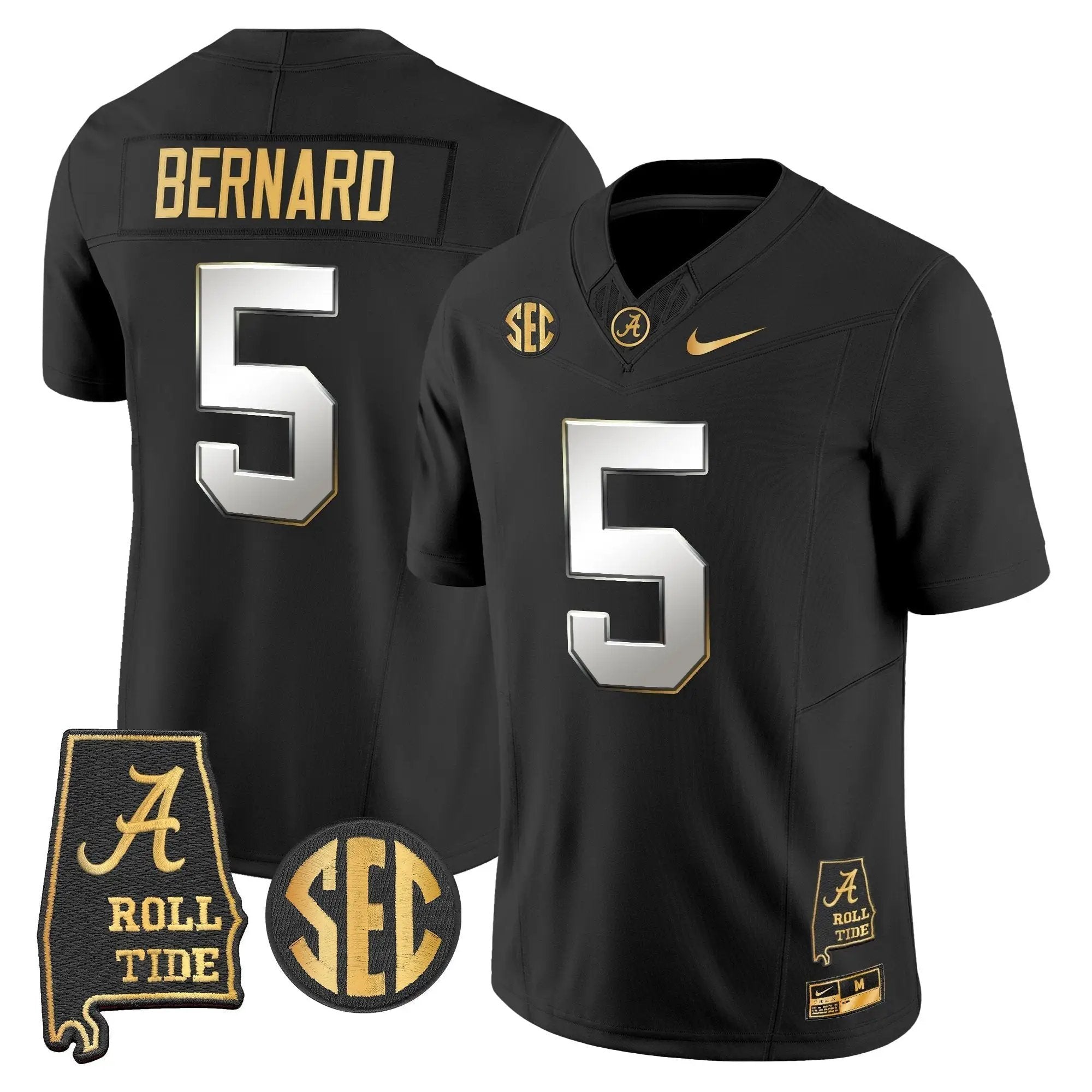 BAMA 2025 Gold Vapor Limited Jersey - Alabama Map by Alabama Crimson Tide