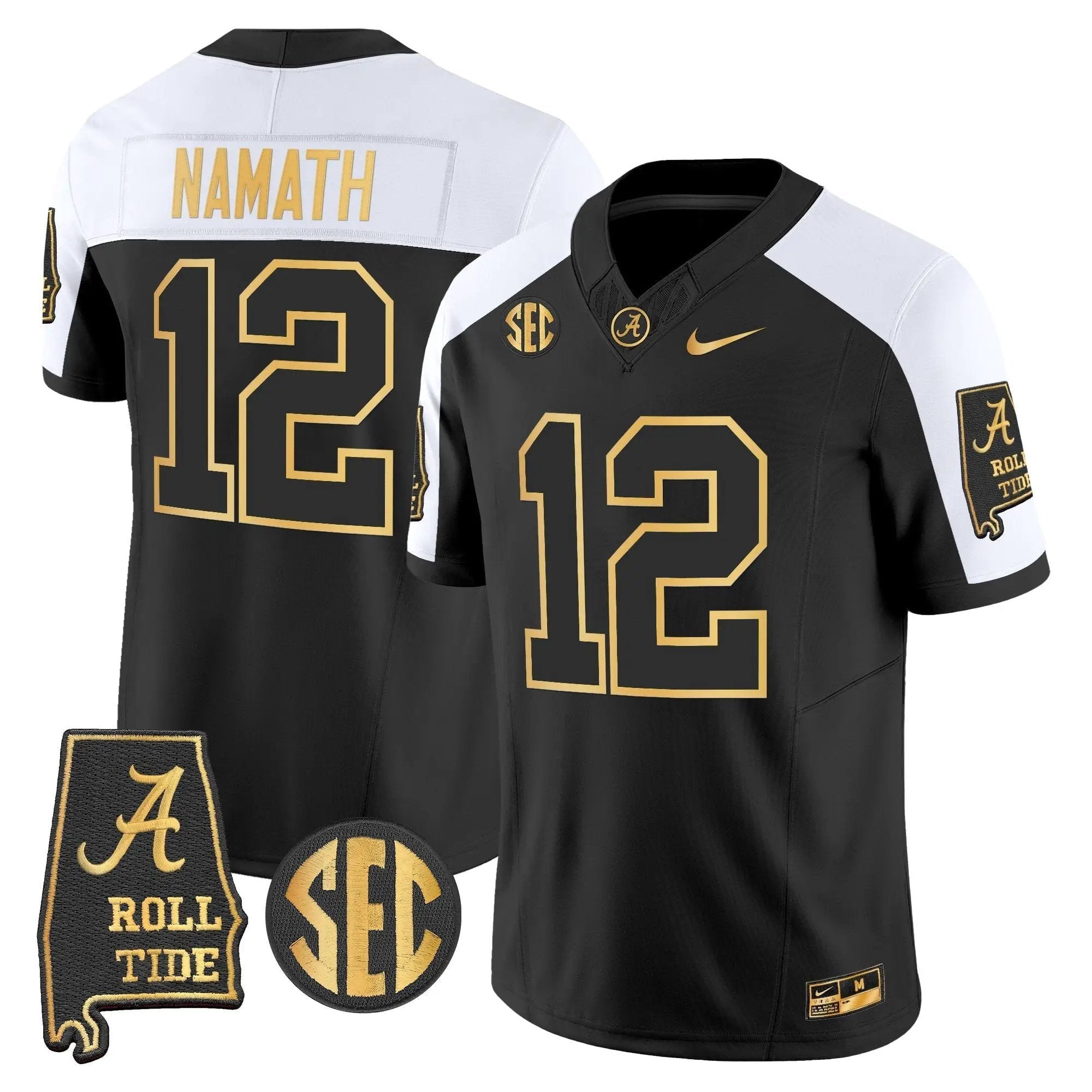 BAMA 2025 Gold Vapor Limited Jersey - Alabama Map by Alabama Crimson Tide