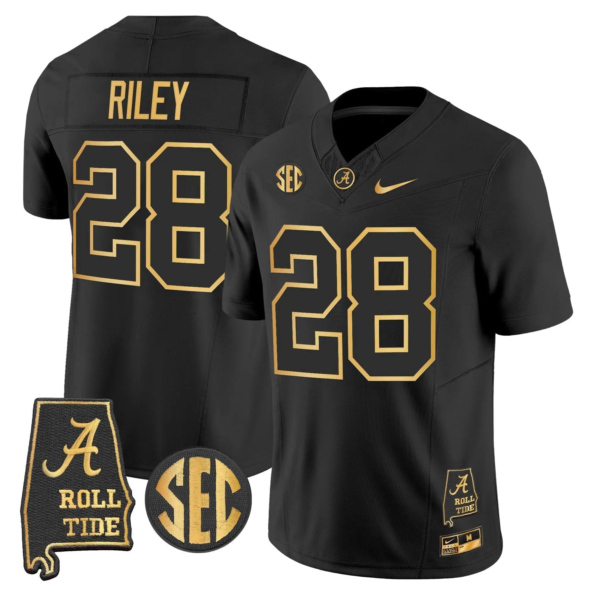 BAMA 2025 Gold Vapor Limited Jersey - Alabama Map by Alabama Crimson Tide