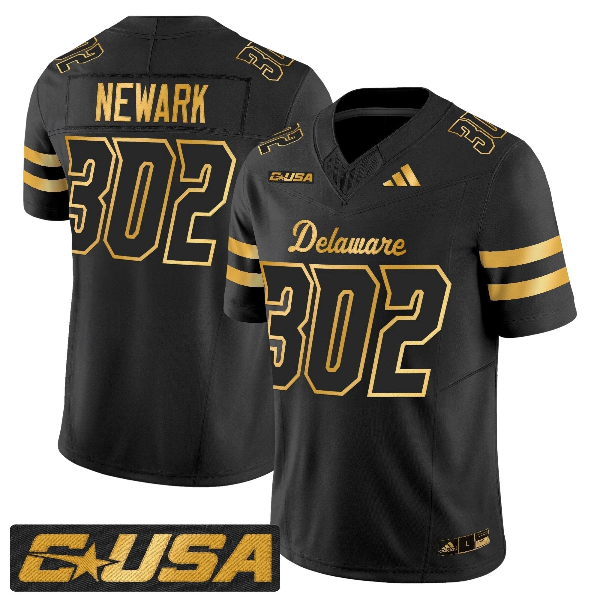 Delaware Blue Hens 2025 Gold Vapor Limited Jersey - All Stitched by Delaware Blue Hens