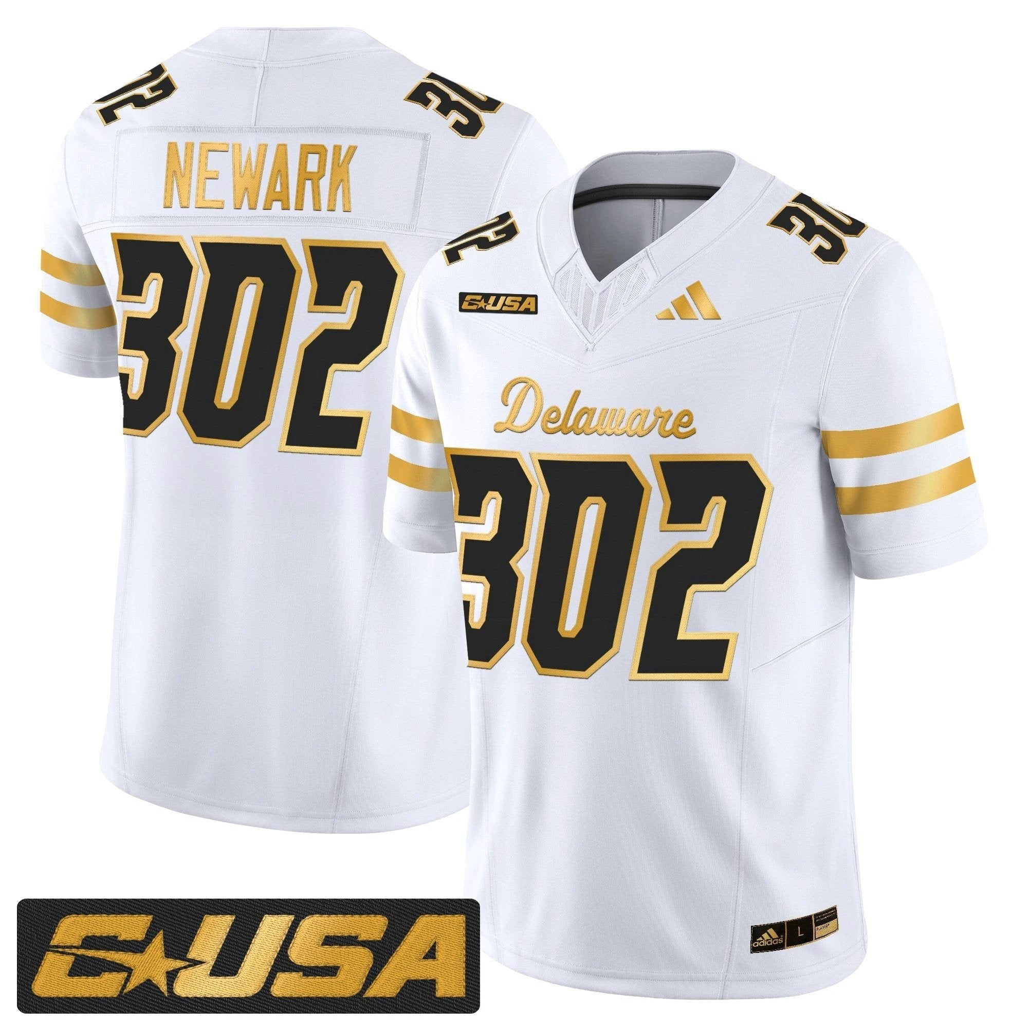 Delaware Blue Hens 2025 Gold Vapor Limited Jersey - All Stitched by Delaware Blue Hens