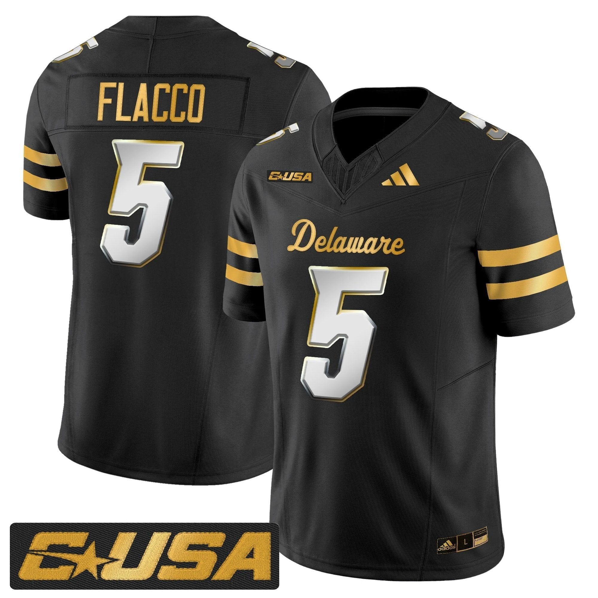 Delaware Blue Hens 2025 Gold Vapor Limited Jersey - All Stitched by Delaware Blue Hens