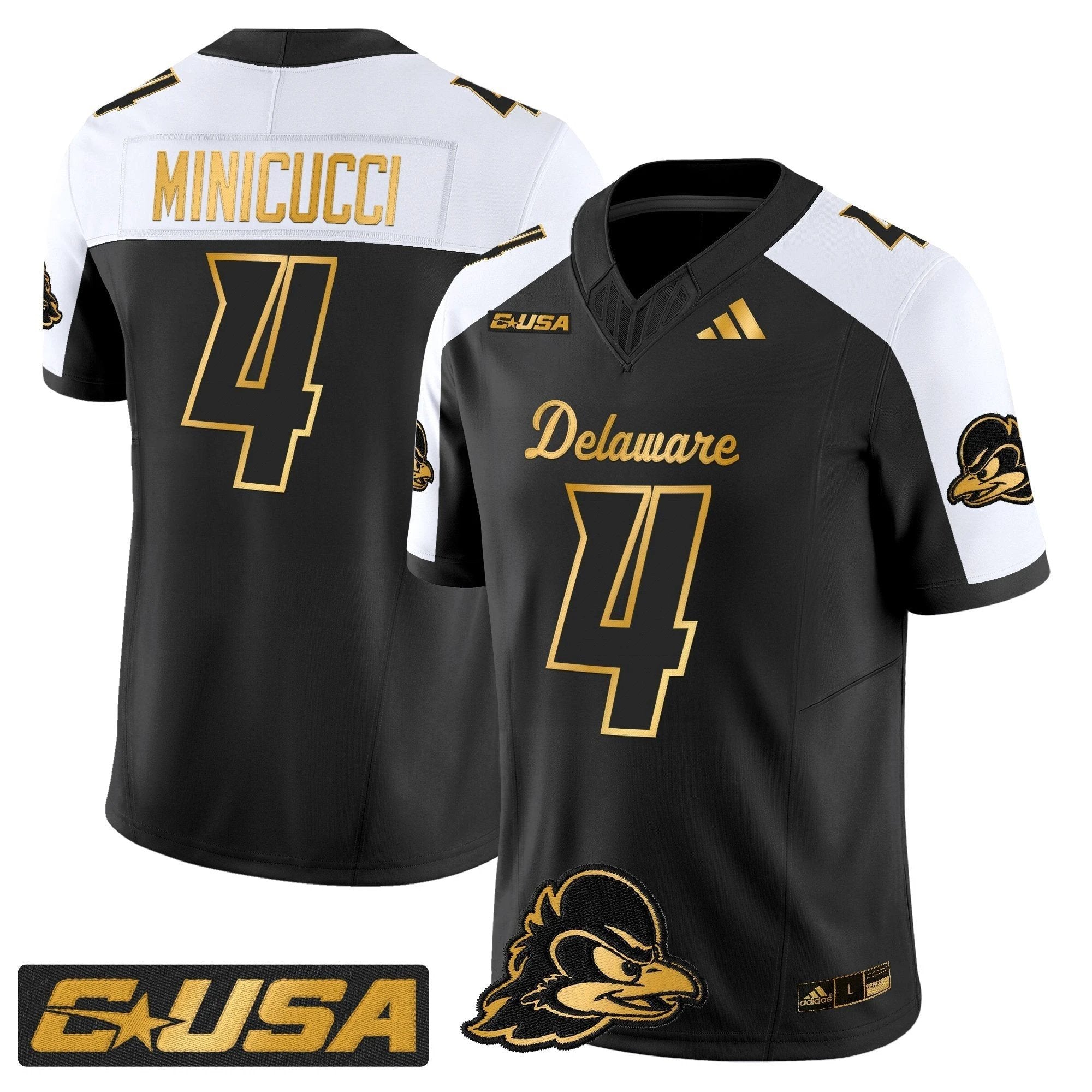 Delaware Blue Hens 2025 Gold Vapor Limited Jersey - All Stitched by Delaware Blue Hens