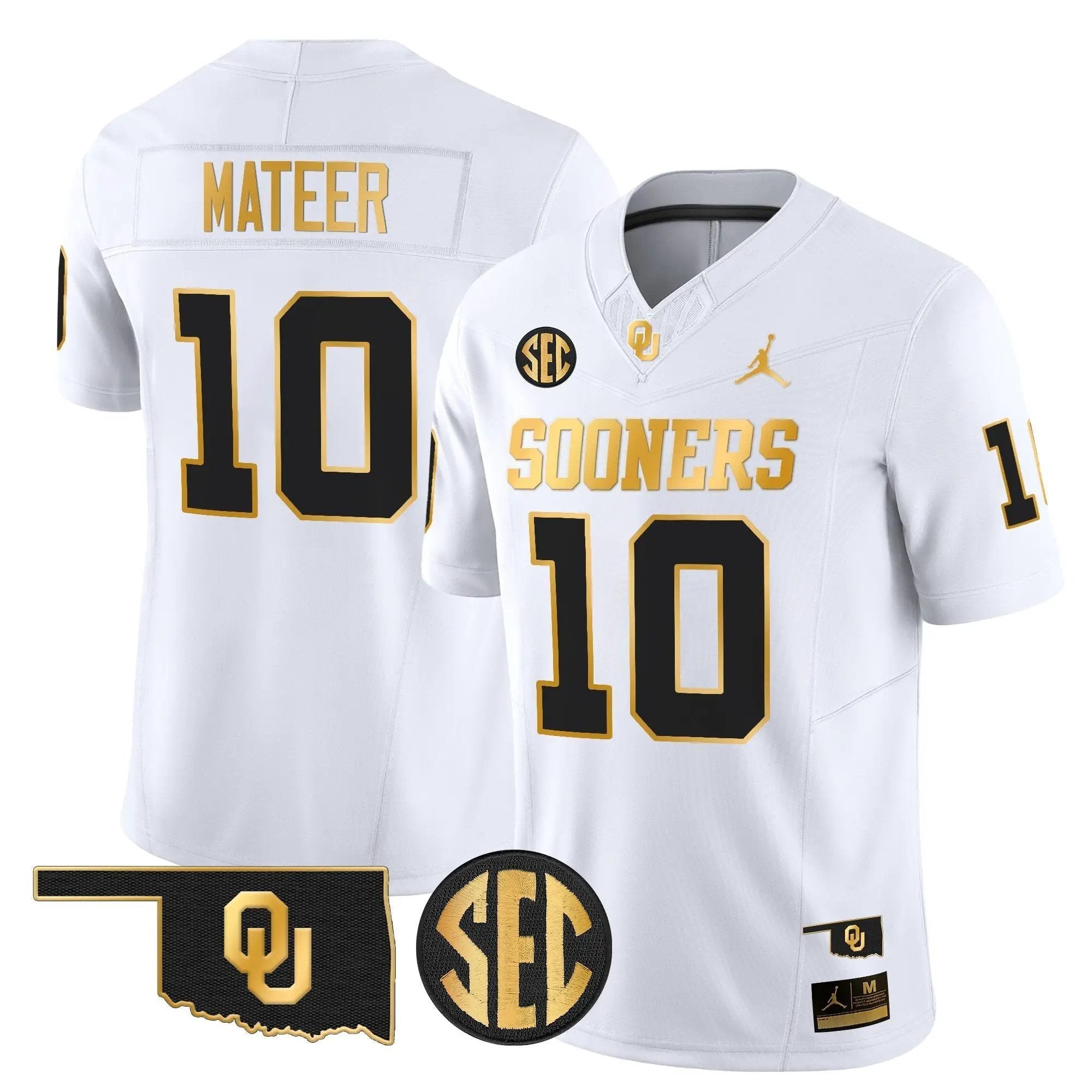 OU 2025 Gold Vapor Limited Jersey - Stitched by Oklahoma Sooners