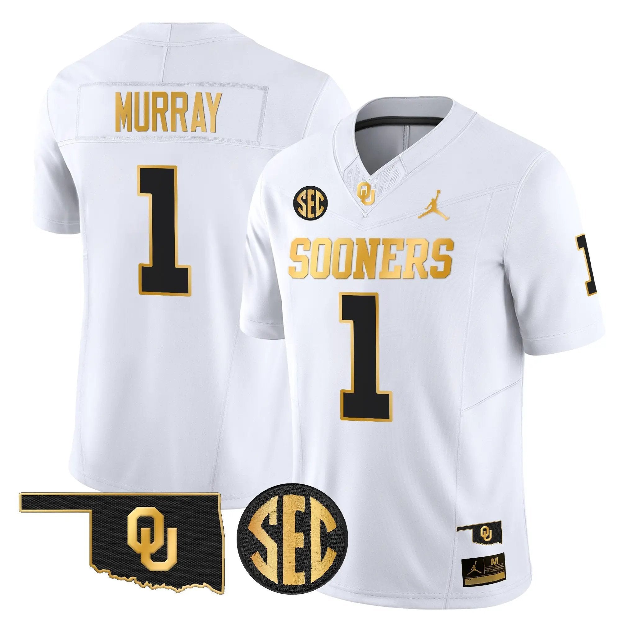 OU 2025 Gold Vapor Limited Jersey - Stitched by Oklahoma Sooners