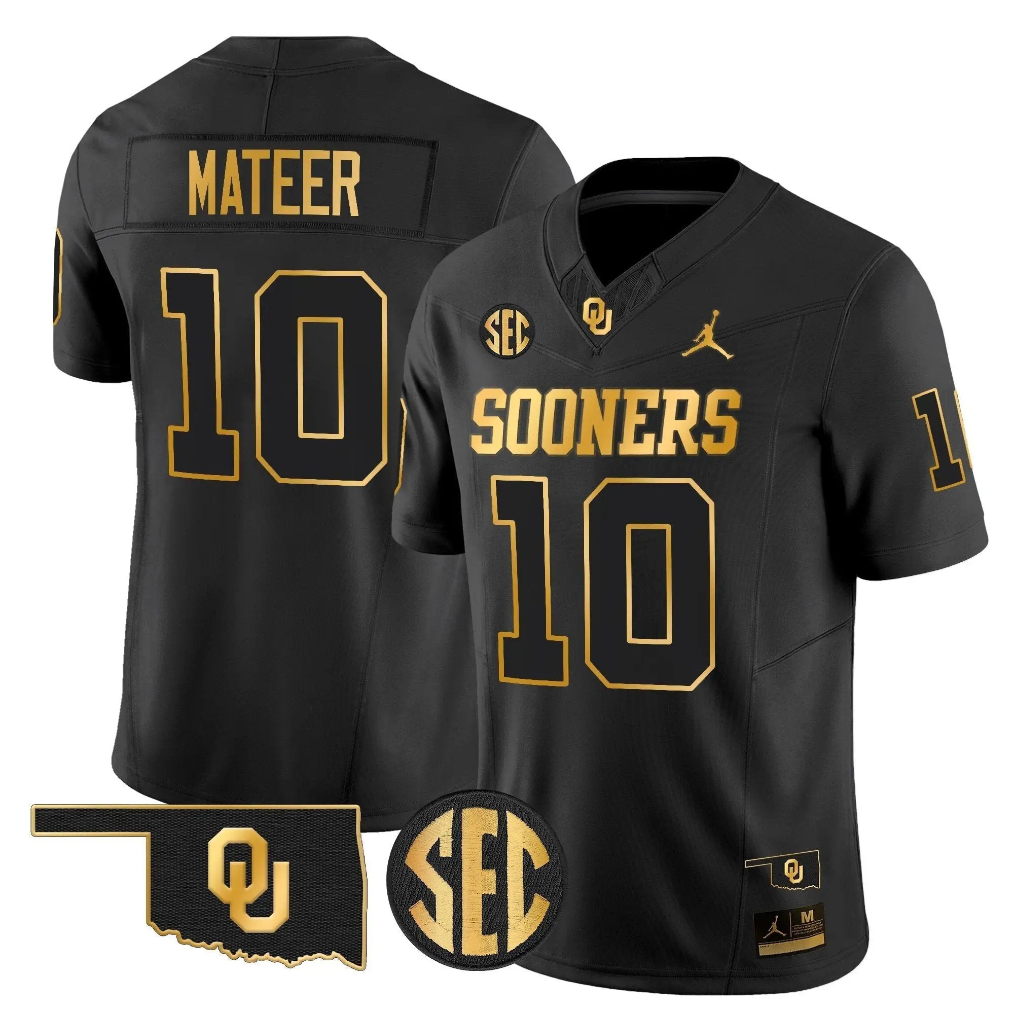 OU 2025 Gold Vapor Limited Jersey - Stitched by Oklahoma Sooners