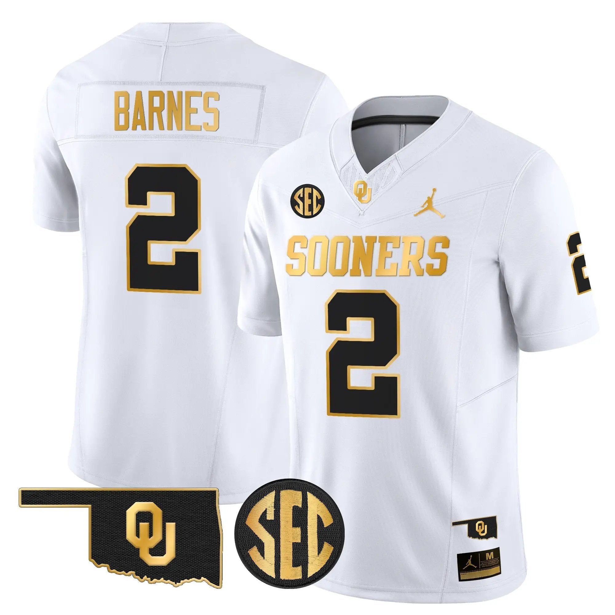 OU 2025 Gold Vapor Limited Jersey - Stitched by Oklahoma Sooners