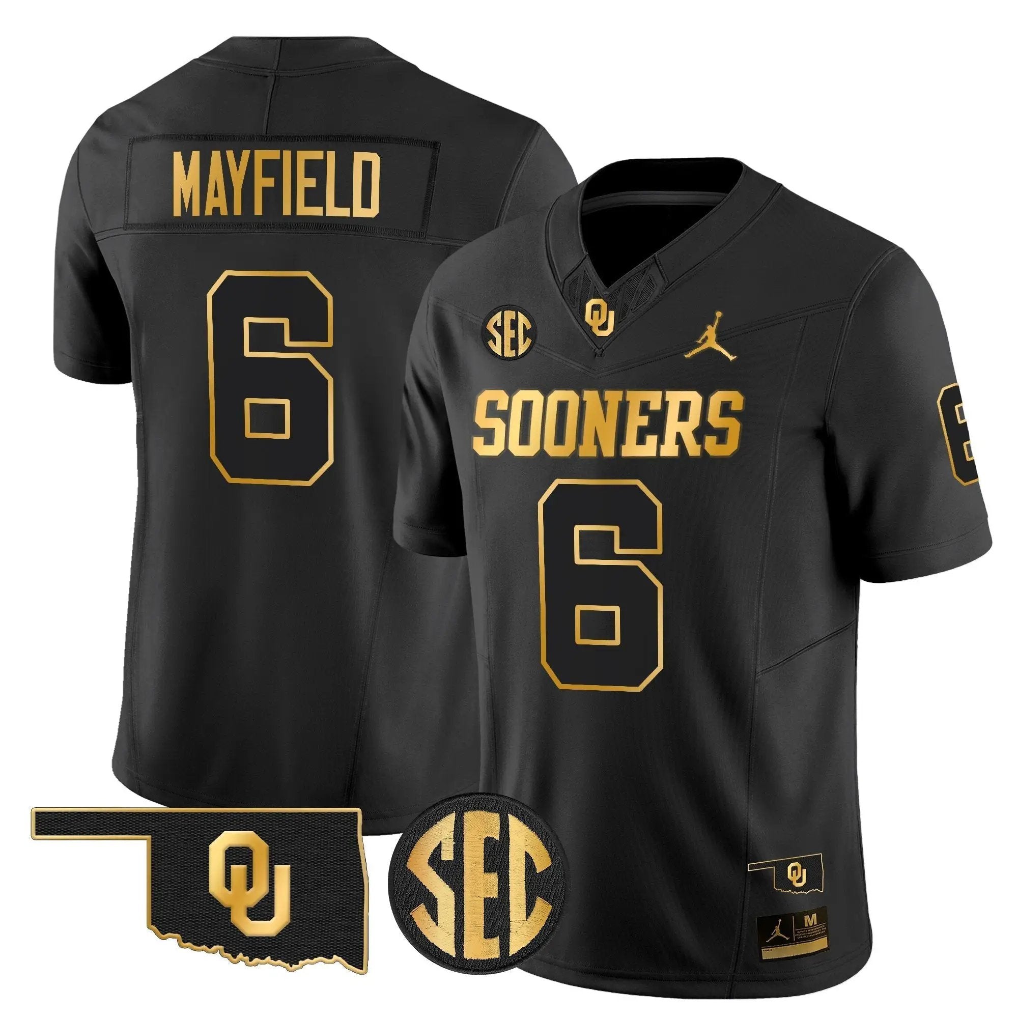 OU 2025 Gold Vapor Limited Jersey - Stitched by Oklahoma Sooners