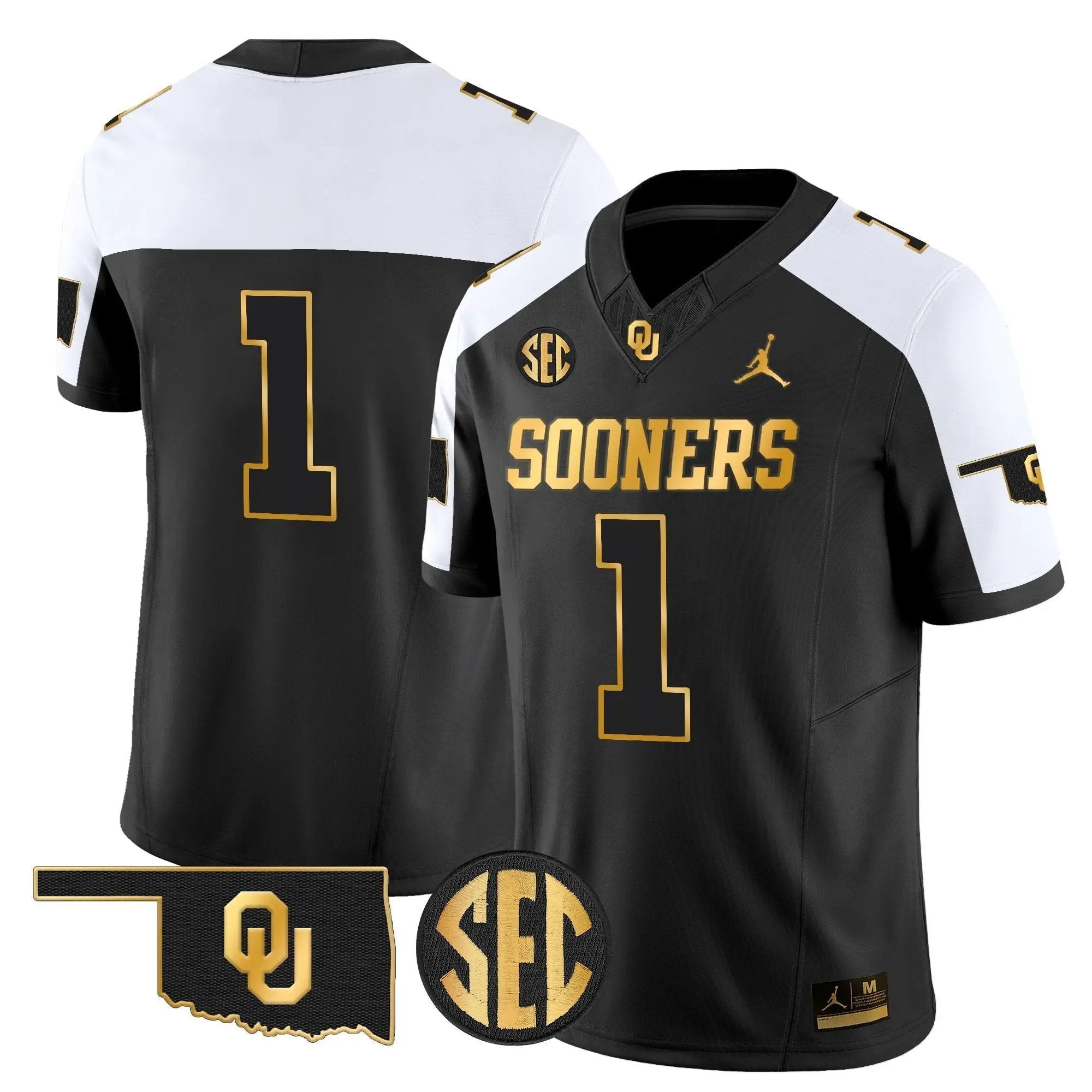 OU 2025 Gold Vapor Limited Jersey - Stitched by Oklahoma Sooners