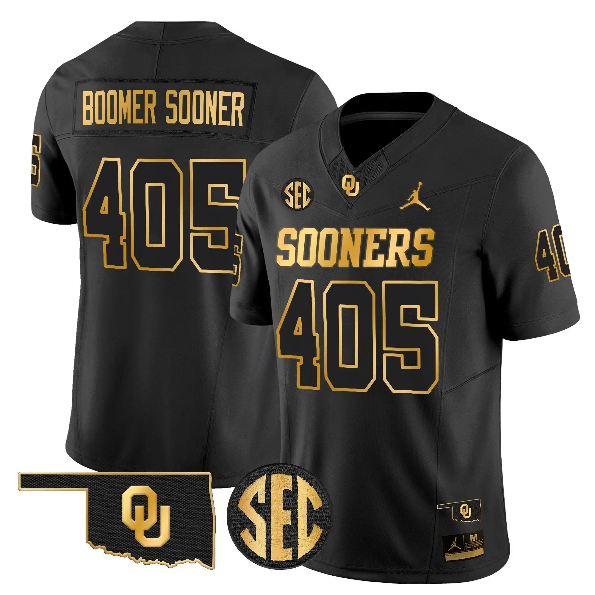 OU 2025 Gold Vapor Limited Jersey - Stitched by Oklahoma Sooners