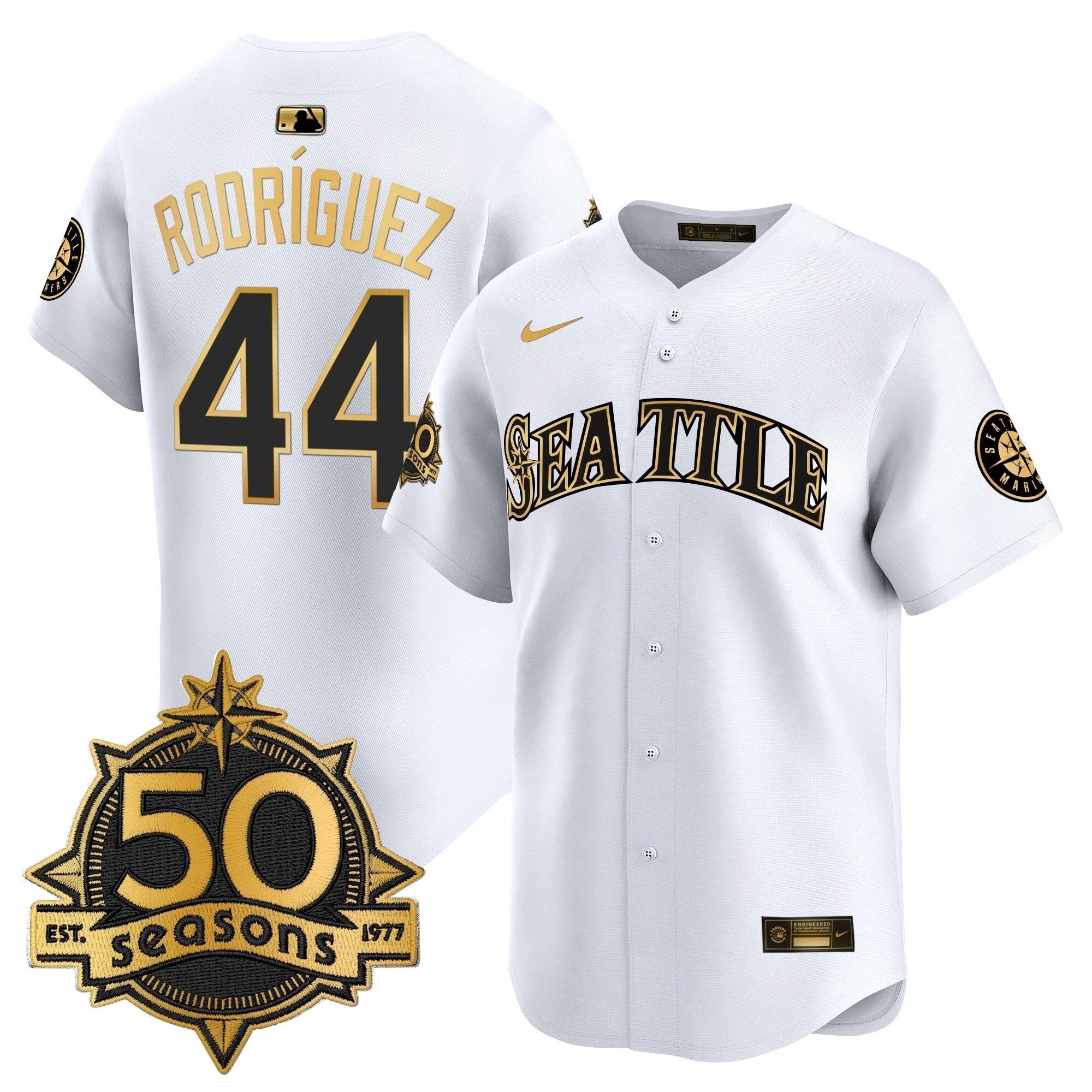 SEA 50 Seasons Patch Vapor Premier Limited Jersey - All Stitched by Magicgearus