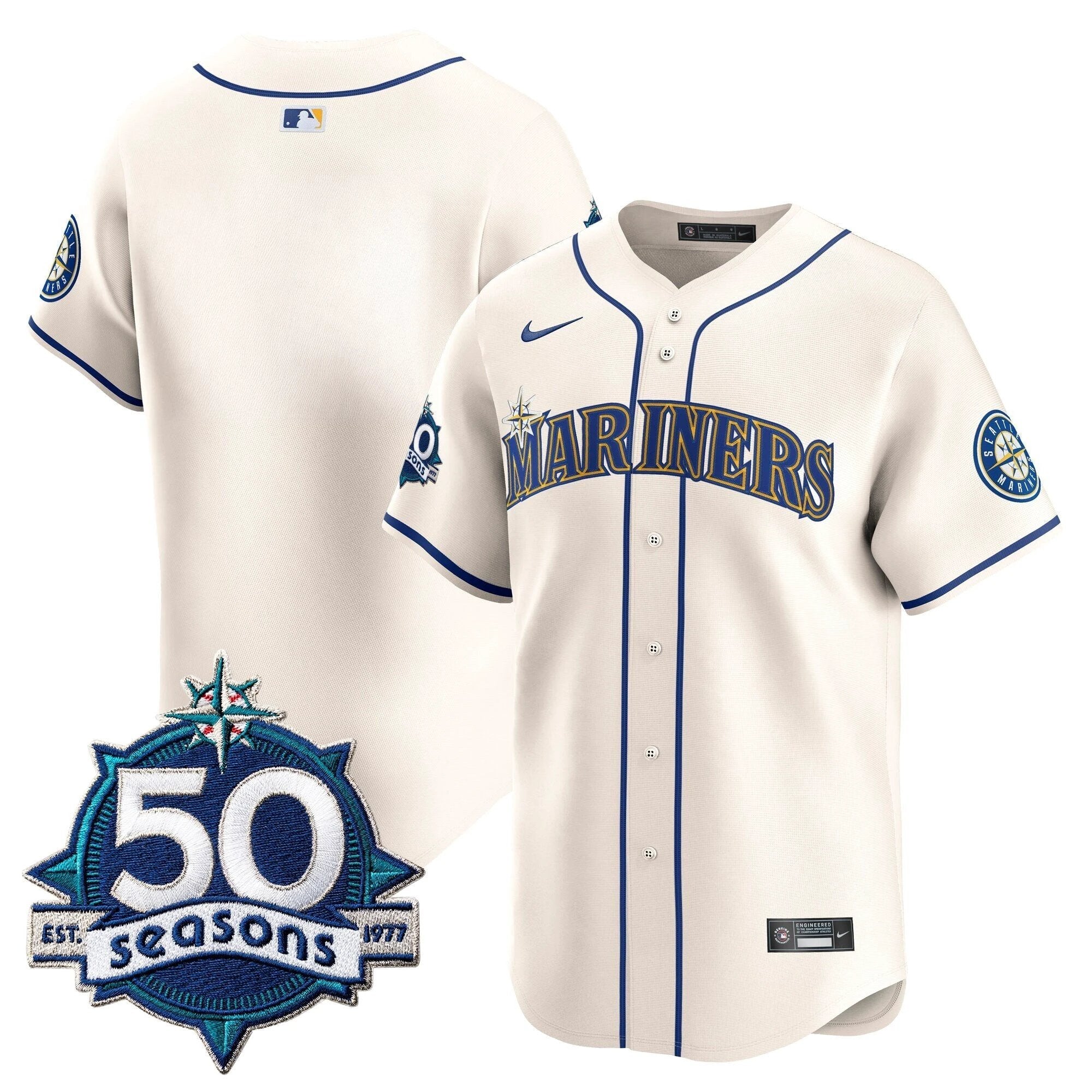 SEA 50 Seasons Patch Vapor Premier Limited Jersey - All Stitched by Magicgearus