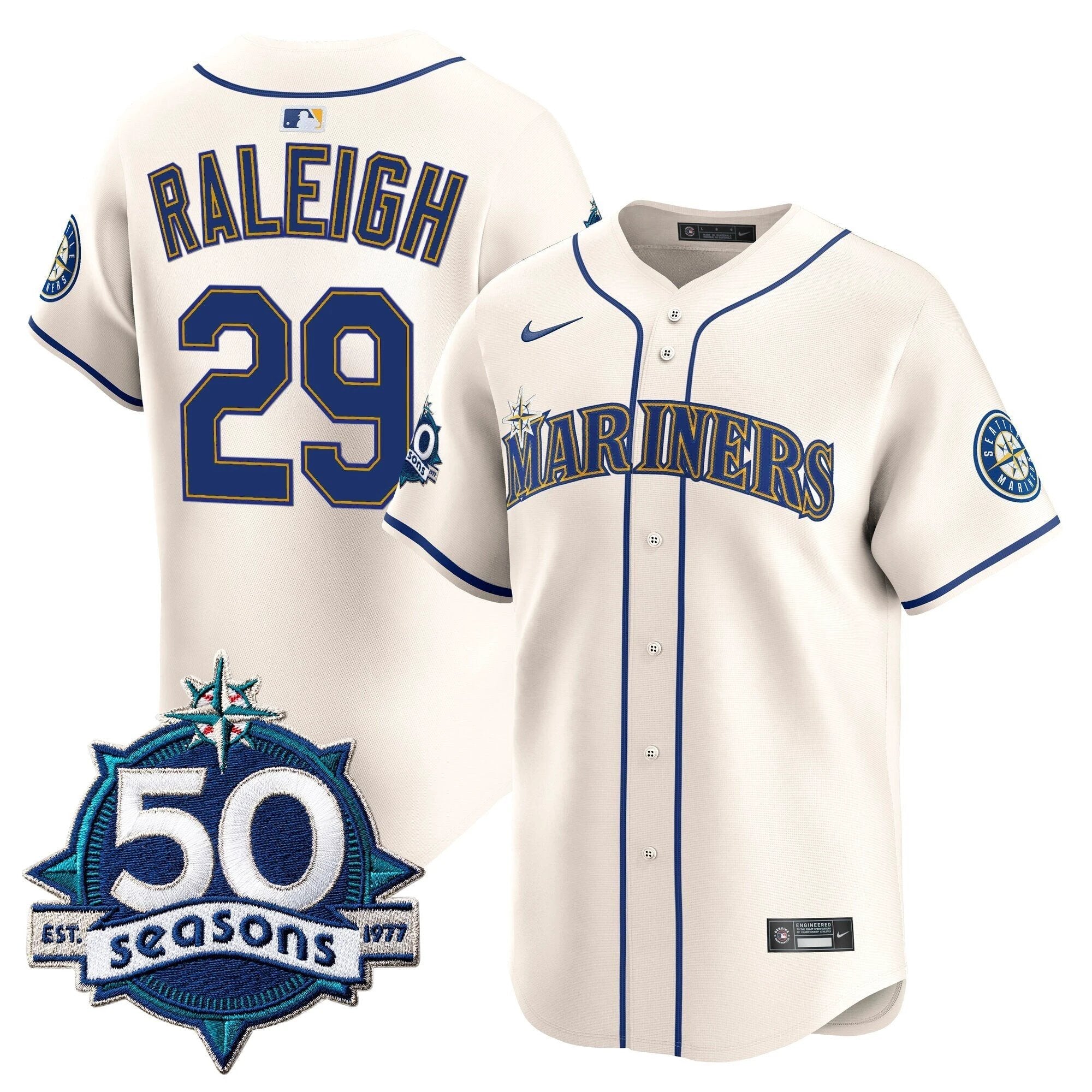 SEA 50 Seasons Patch Vapor Premier Limited Jersey - All Stitched by Magicgearus
