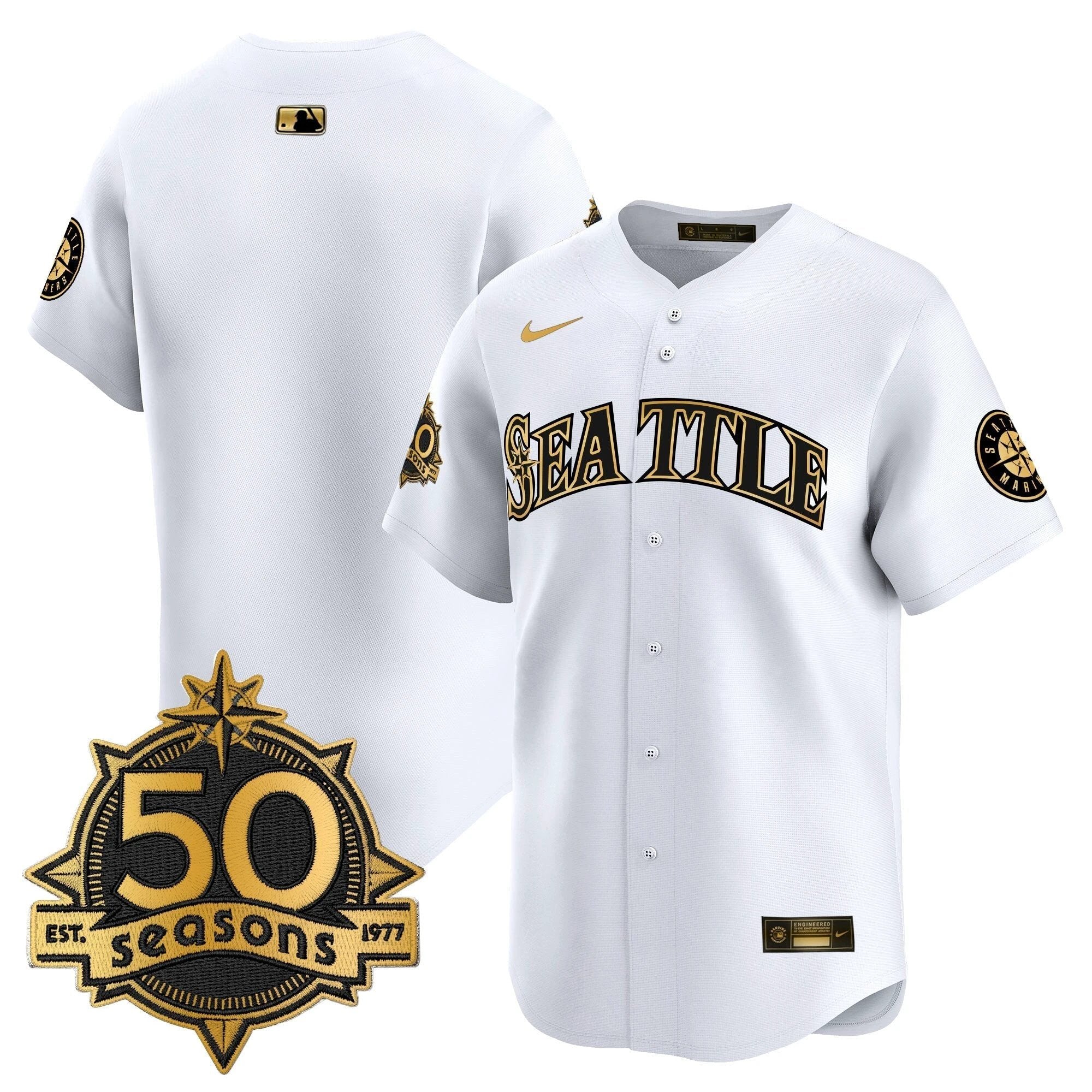 SEA 50 Seasons Patch Vapor Premier Limited Jersey - All Stitched by Magicgearus