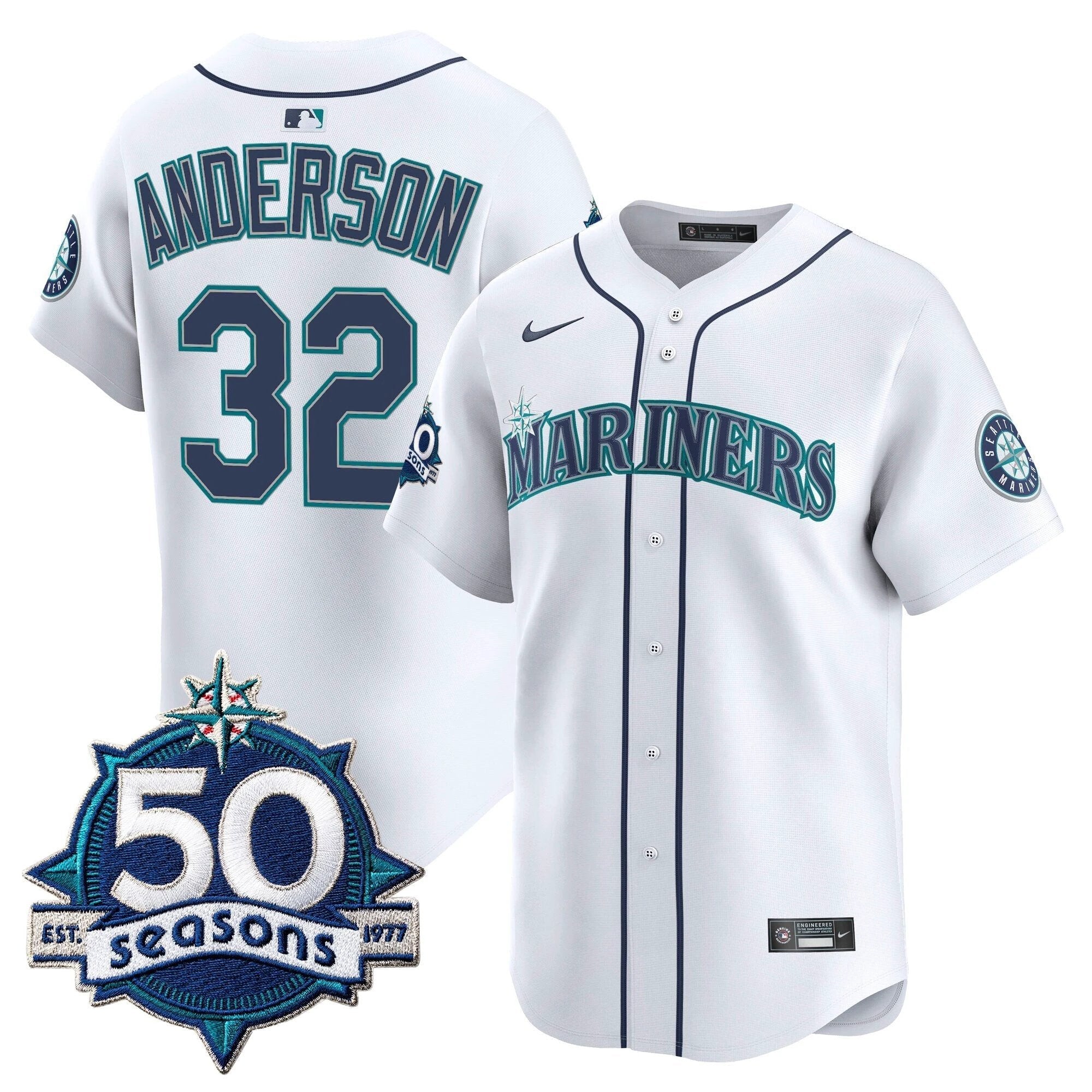 SEA 50 Seasons Patch Vapor Premier Limited Jersey - All Stitched by Magicgearus