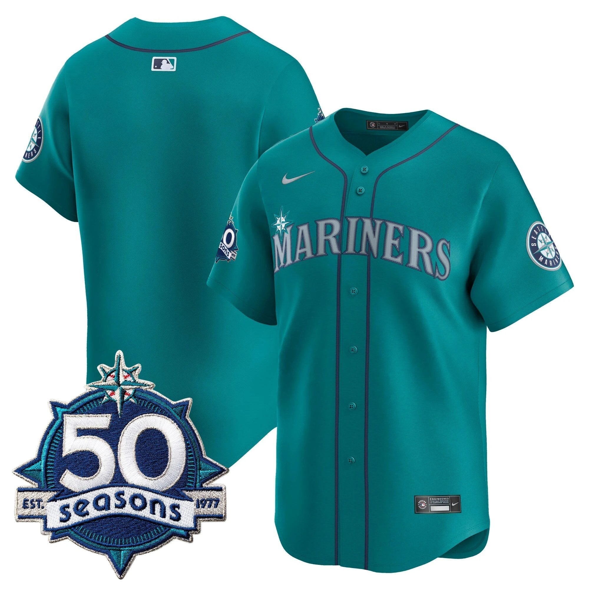 SEA 50 Seasons Patch Vapor Premier Limited Jersey - All Stitched by Magicgearus
