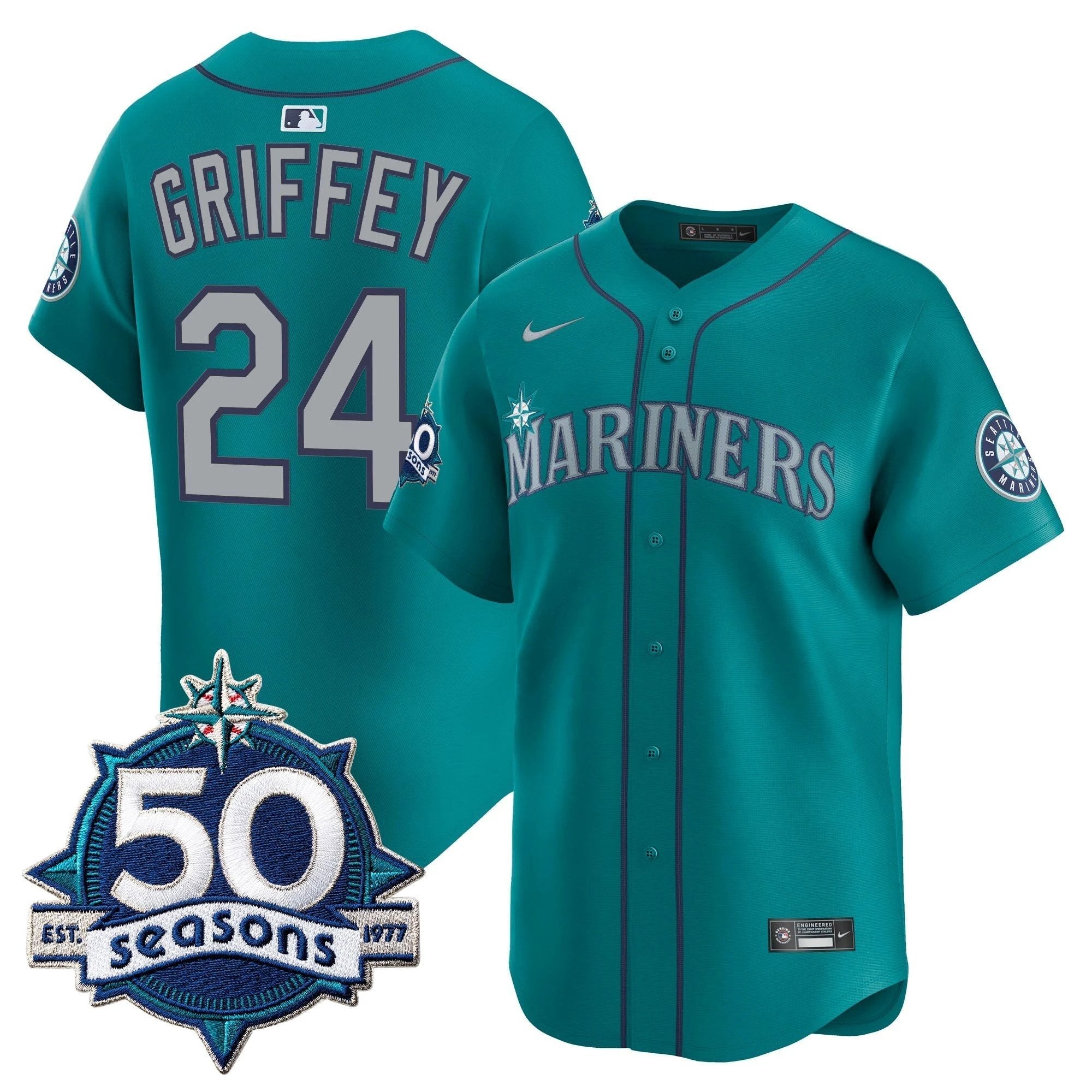 SEA 50 Seasons Patch Vapor Premier Limited Jersey - All Stitched by Magicgearus