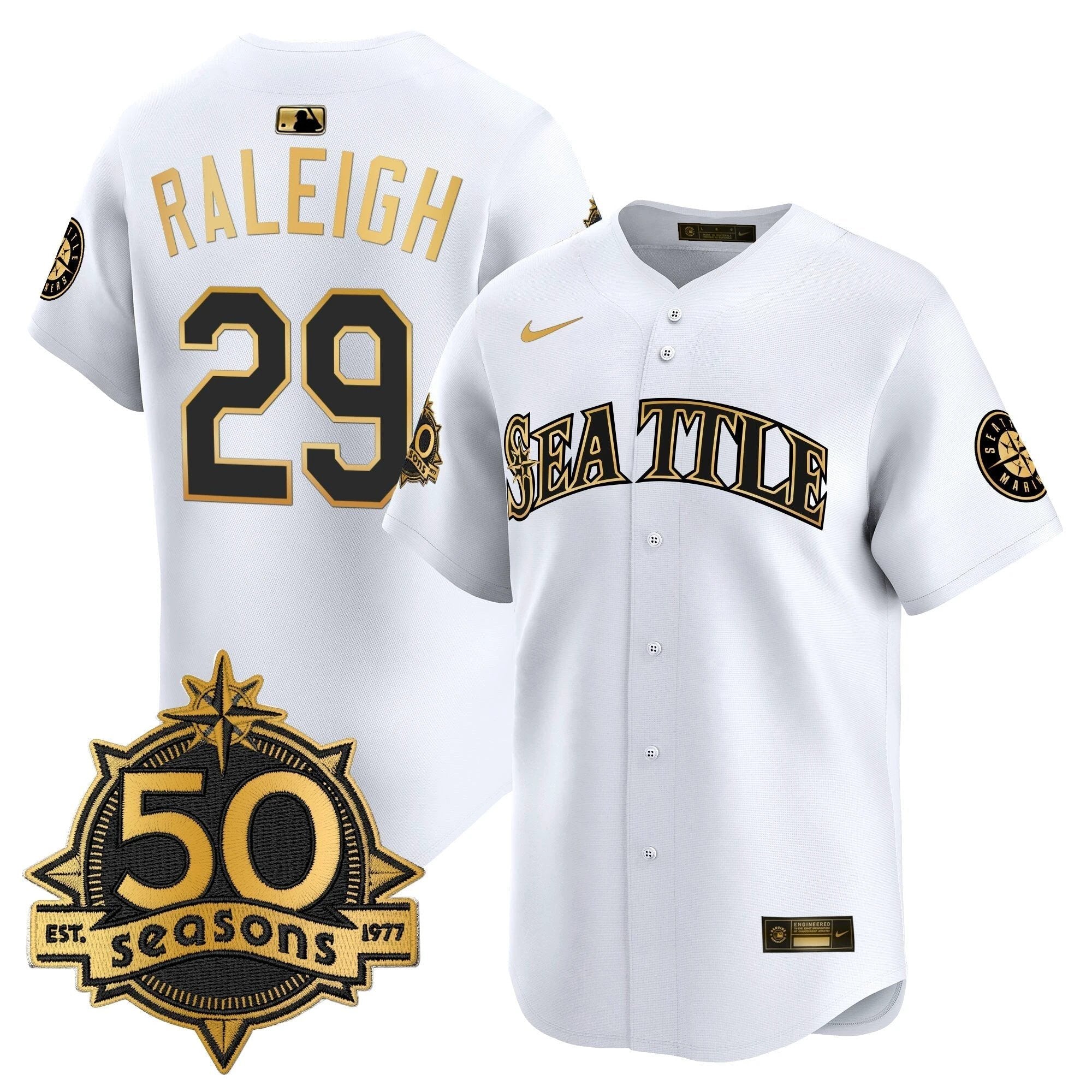 SEA 50 Seasons Patch Vapor Premier Limited Jersey - All Stitched by Magicgearus